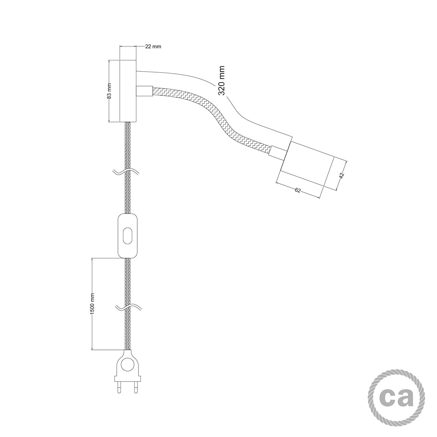 Spostaluce Flex 30 adjustable lamp with GU1d0 spotlight - Satin titanium - Image 4