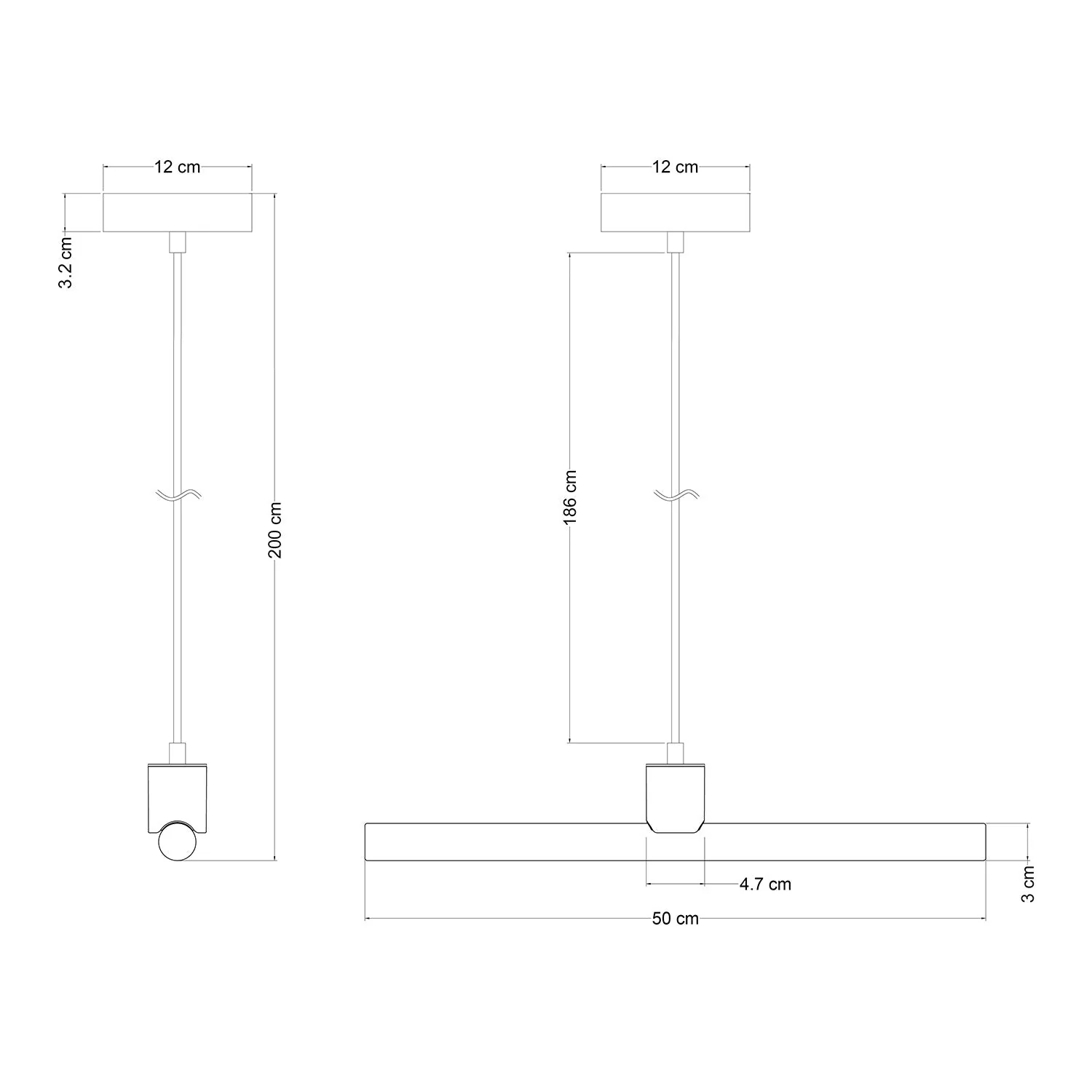 esse14 pendant lamp with S14d fitting - Neutral - Image 5