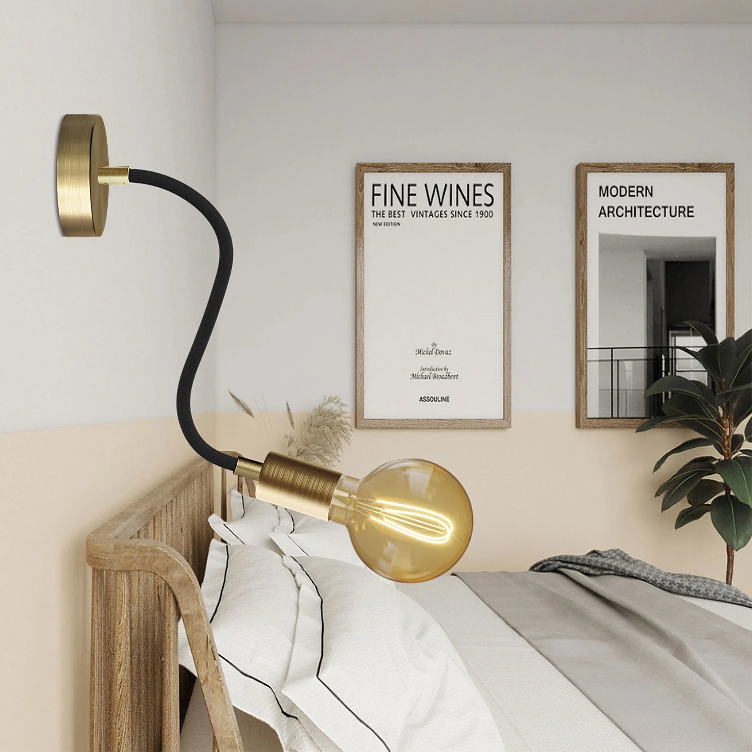 Flex 30 lamp with Globo light bulb - Satin bronze - Image 2