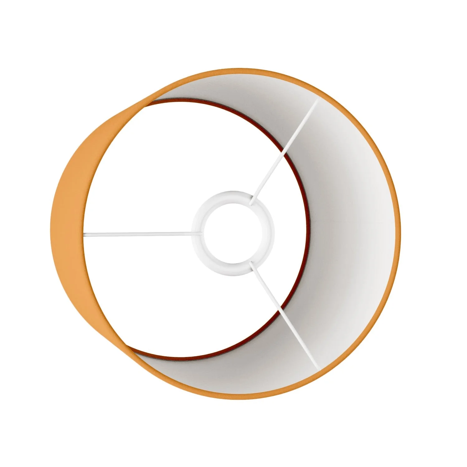 Cilindro M Lampshade in fabric with E27 fitting - Made in Italy - Teletta Mandarin - Image 3