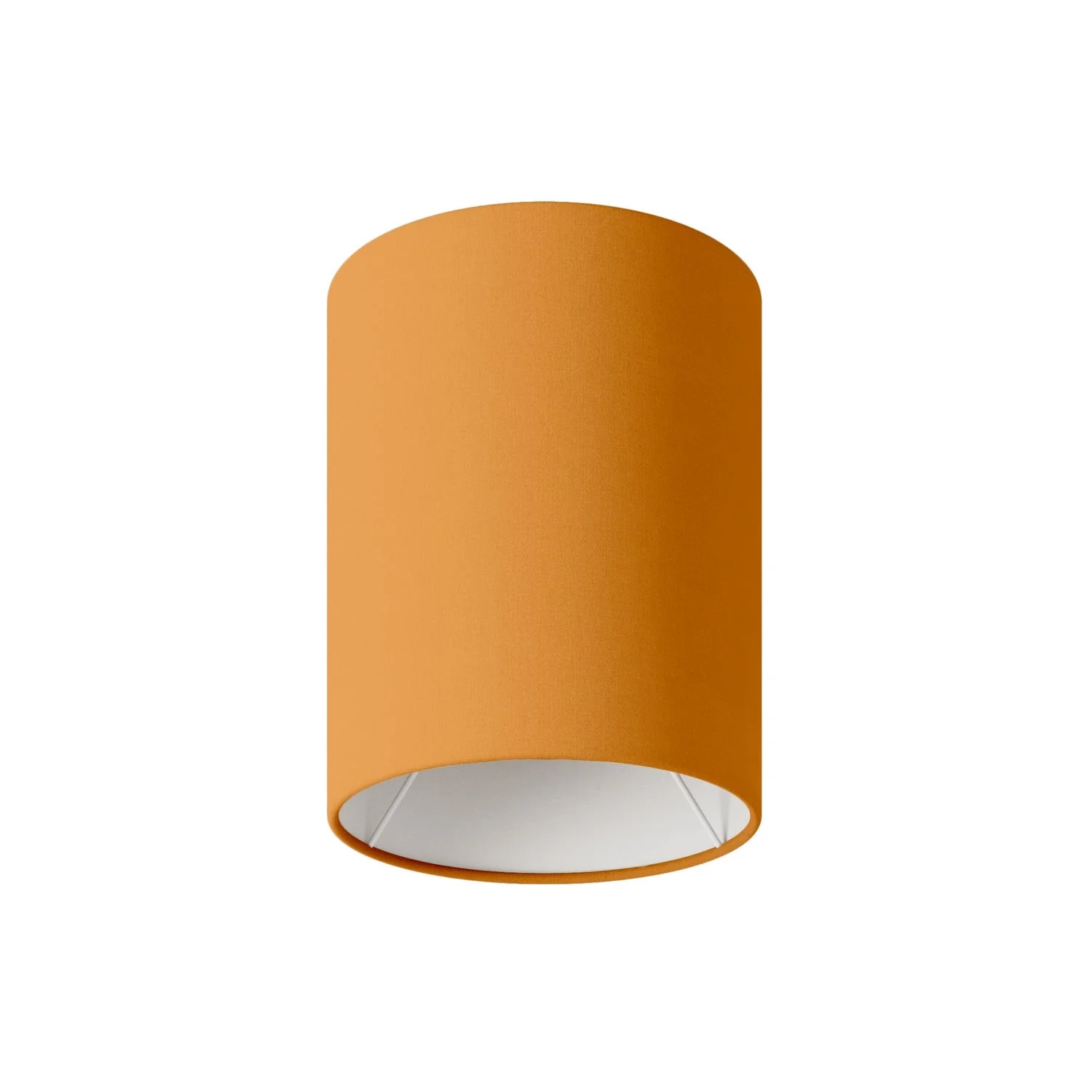 Cylindrical Lampshade S in fabric with E27 fitting - Made in Italy - Mandarino Cotton