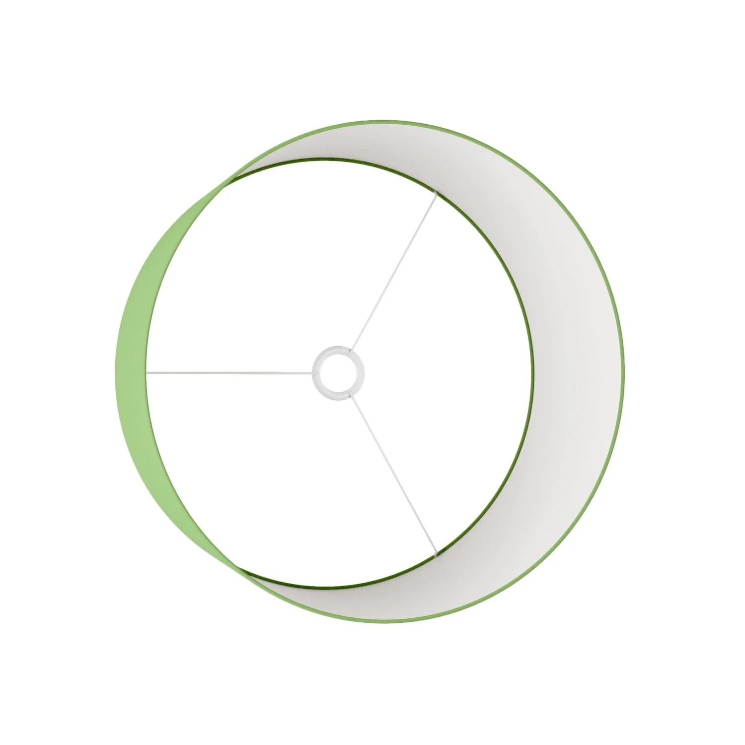 Lampshade Cylinder XL in fabric with E27 fitting - Made in Italy - Cinette Pistachio Green - Image 3