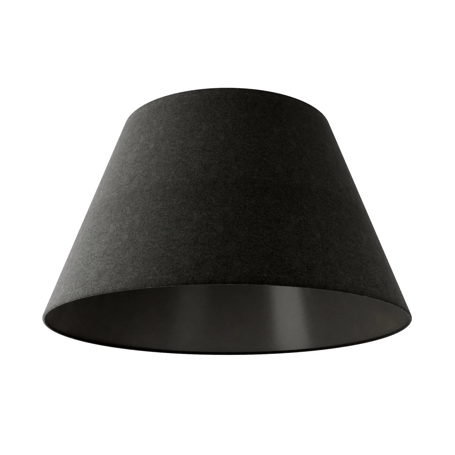 Impero L Lampshade for pendant lamp with E27 fitting - Made in Italy - Dark Gray Wool
