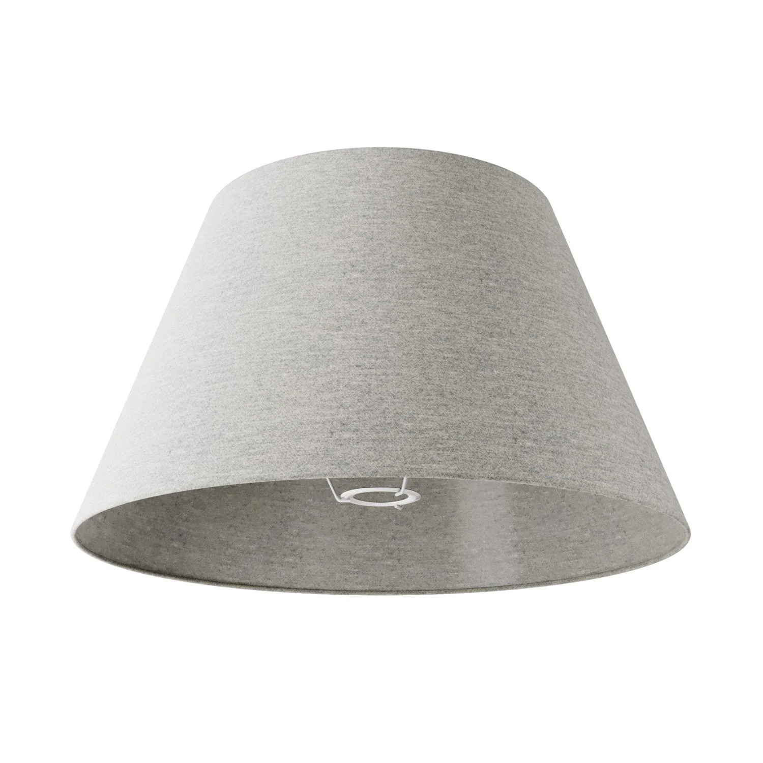 Lampshade Impero L for table lamp or wall sconce with E27 fitting - Made in Italy - Light Grey Wool