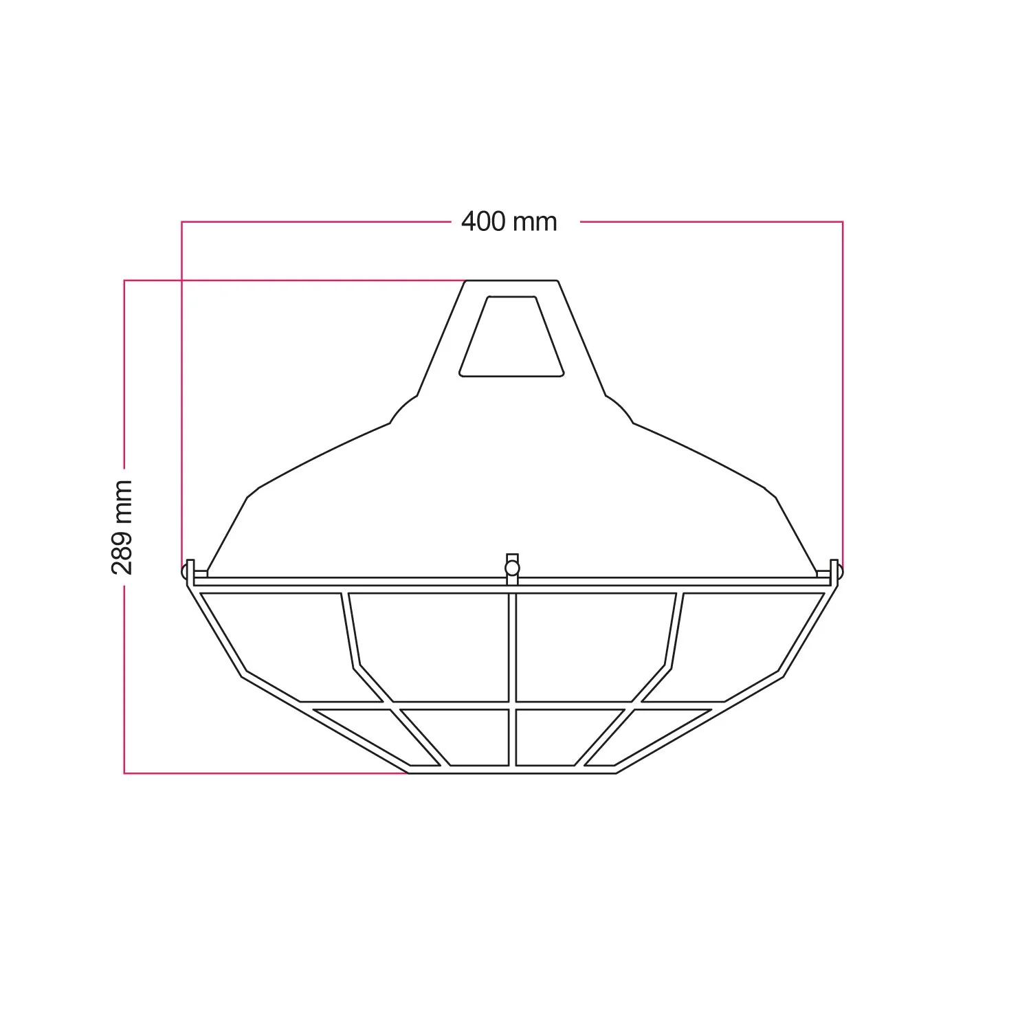Harbour lampshade with metal cage – Mustard - Image 3