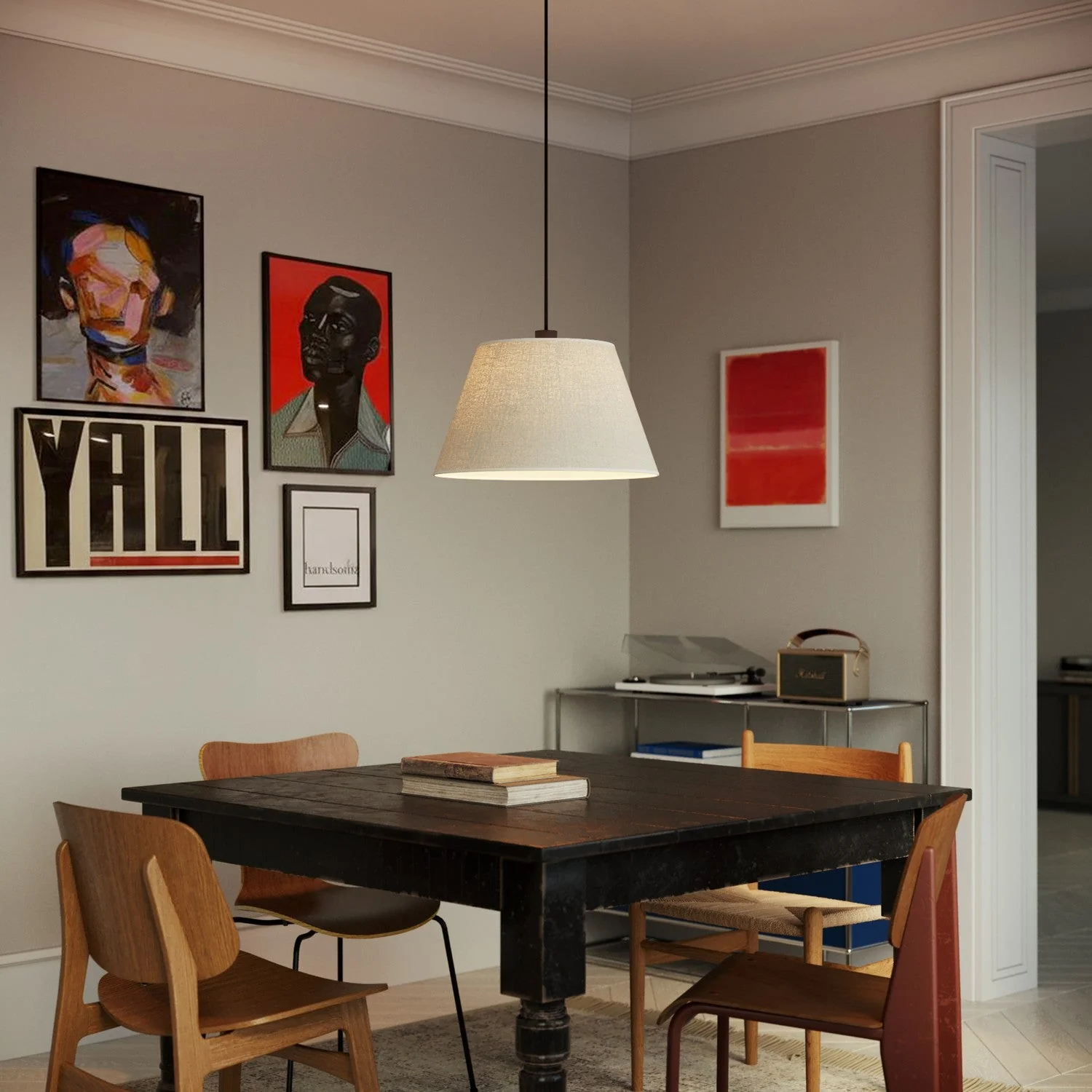 Impero Lampshade L for pendant with E27 fitting - Made in Italy - Light Jute - Image 2