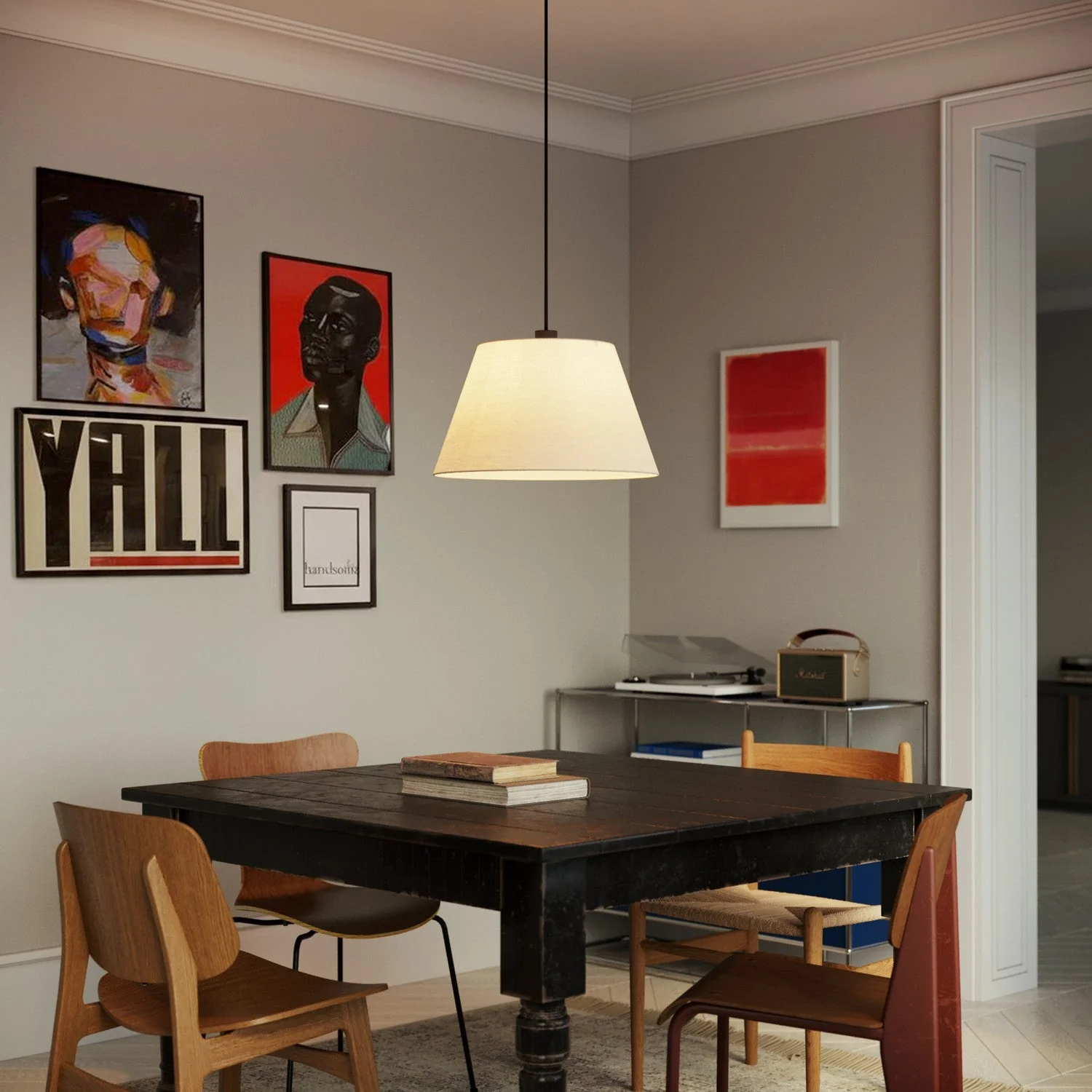 Impero Lampshade L for pendant light with E27 fitting - Made in Italy - Arenal Sand - Image 2