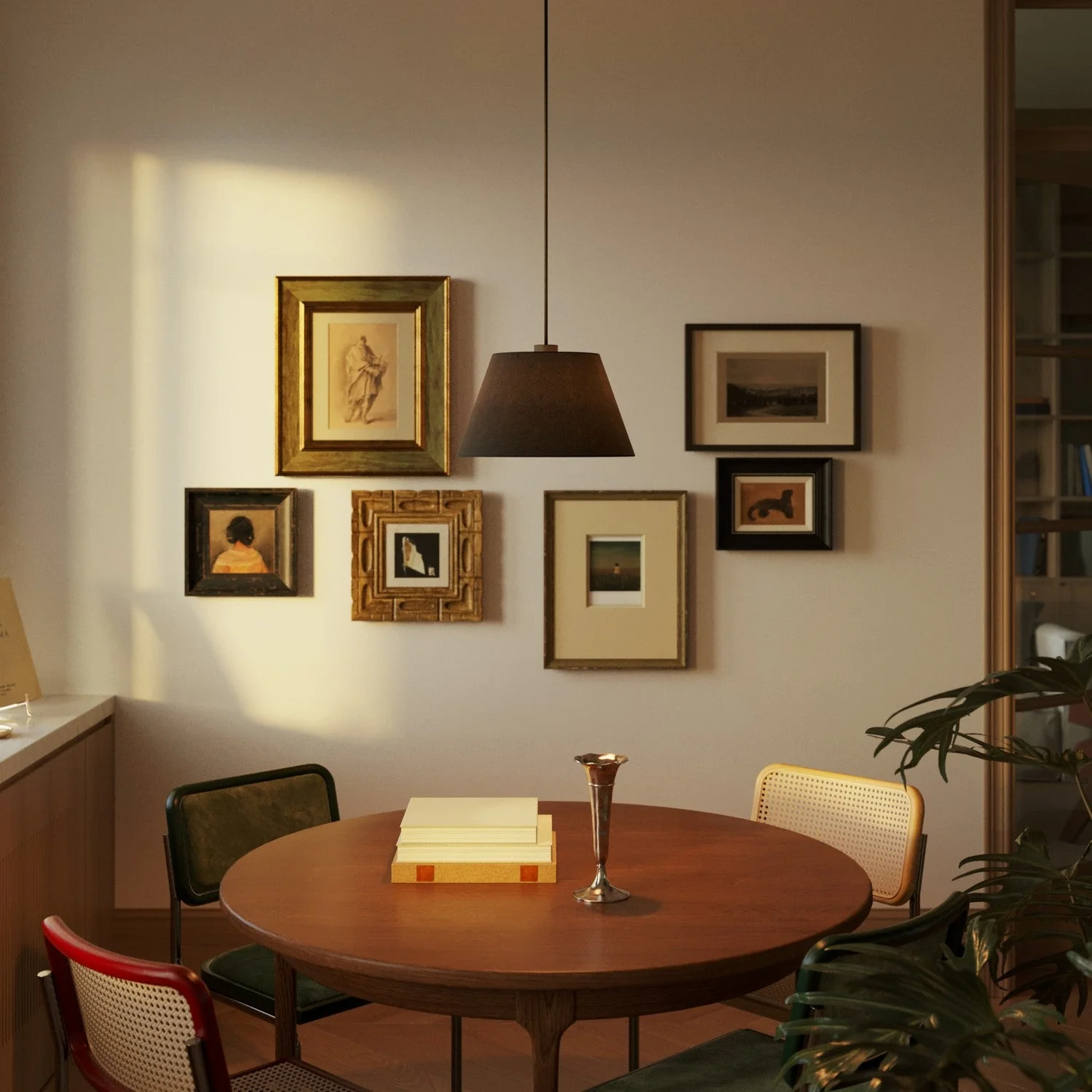 Impero M Lampshade for pendant light with E27 fitting - Made in Italy - Lana Dark Gray - Image 2