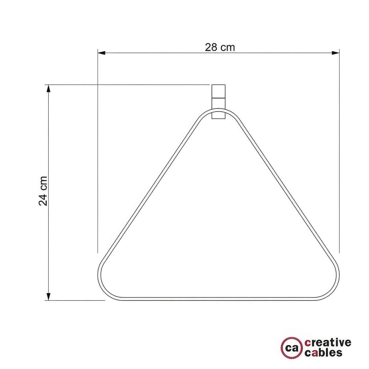 Metal Duedì Apex lampshade with metal lamp holder cover and E27 lamp holder - White - Image 4