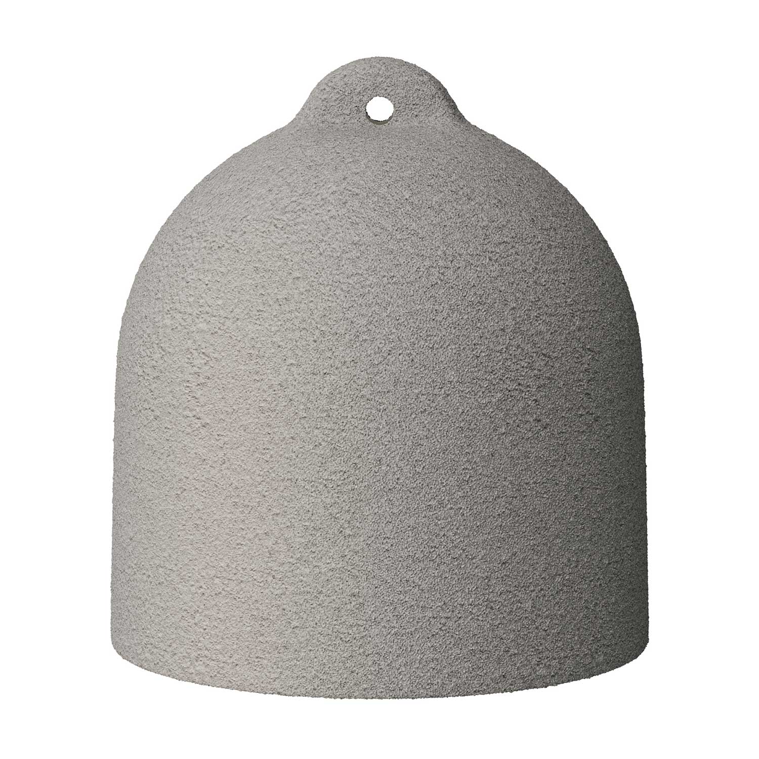 Bell, size M ceramic lampshade for suspension - Made in Italy - Cement effect - Image 4