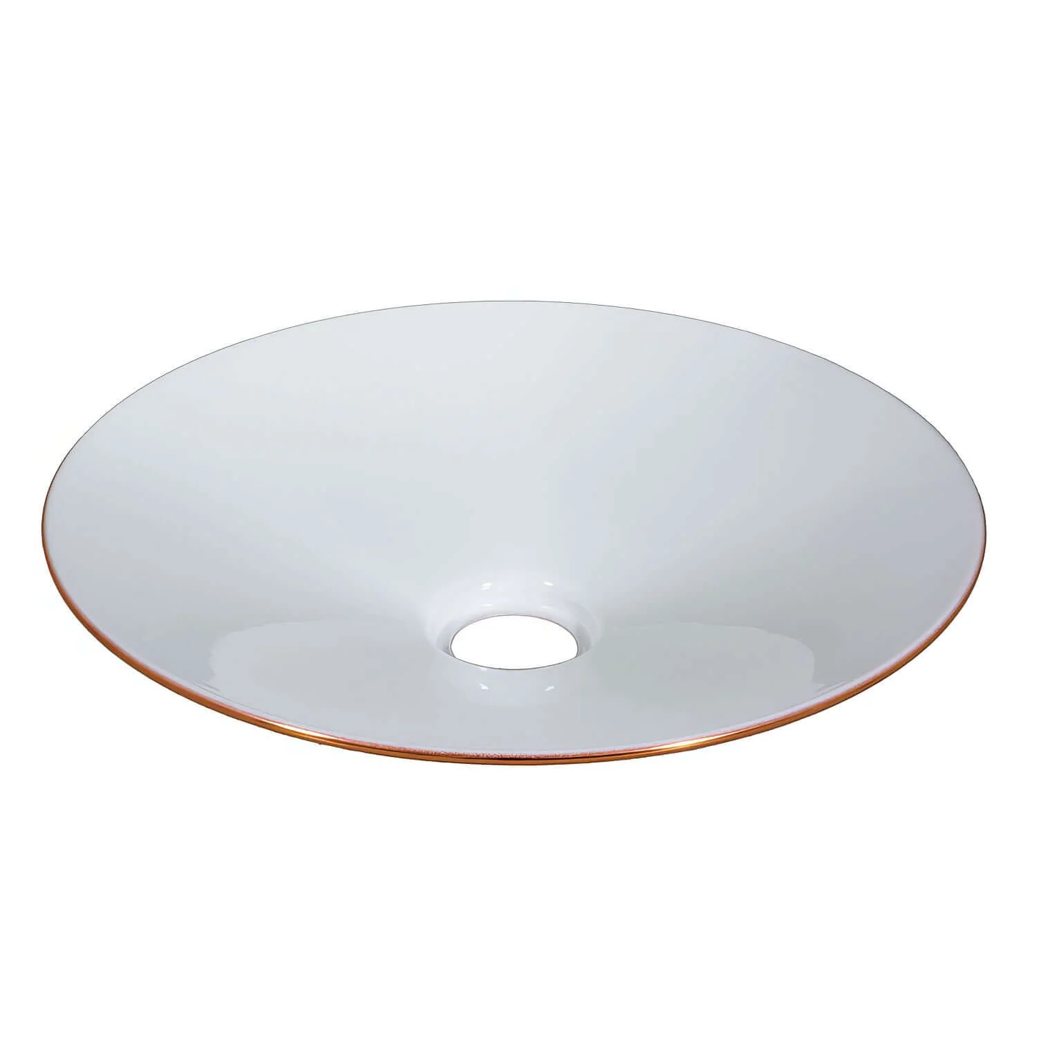 Swing lampshade in enamelled metal with E27 fitting - Copper - Image 4