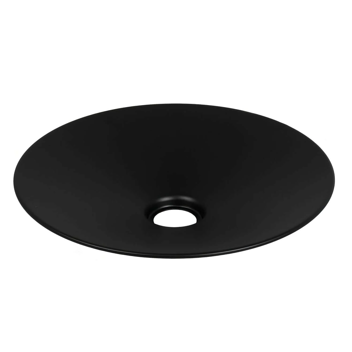 Swing lampshade in enamelled metal with E27 fitting - Black inner Black - Image 4