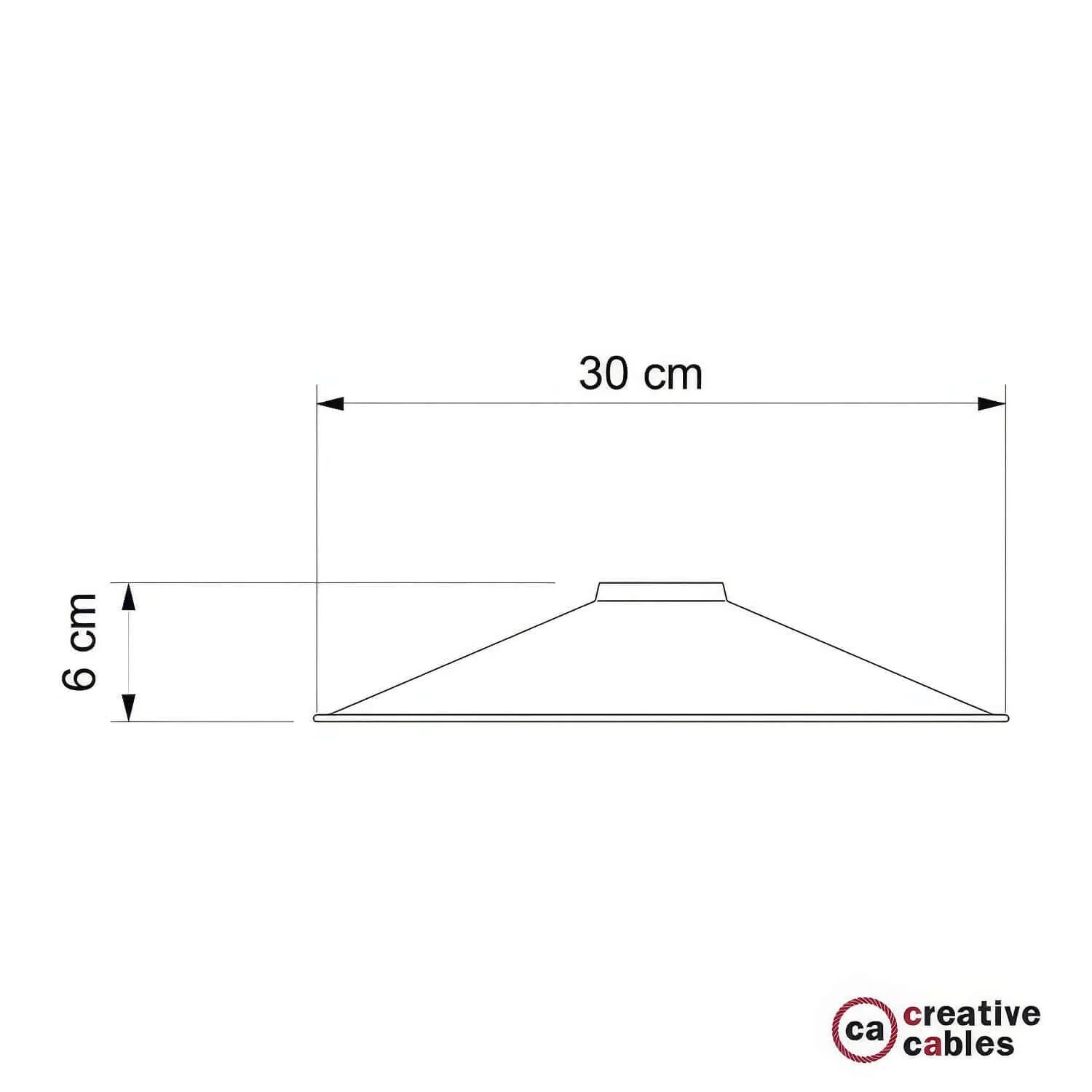 Swing Lampshade in enamelled metal with E27 fitting - Satin copper - Image 5