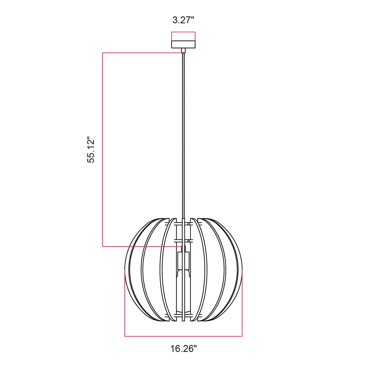 LAMPSHADE – Pendant lamp with elliptical shade – White melange - Image 7