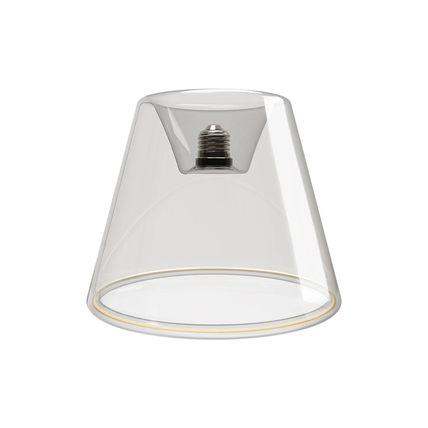 LED Clear Light Bulb Ghost Line CRI 90 Recessed Cone 5.5W 480Lm E26 120V 2200K Dimmable - G01
