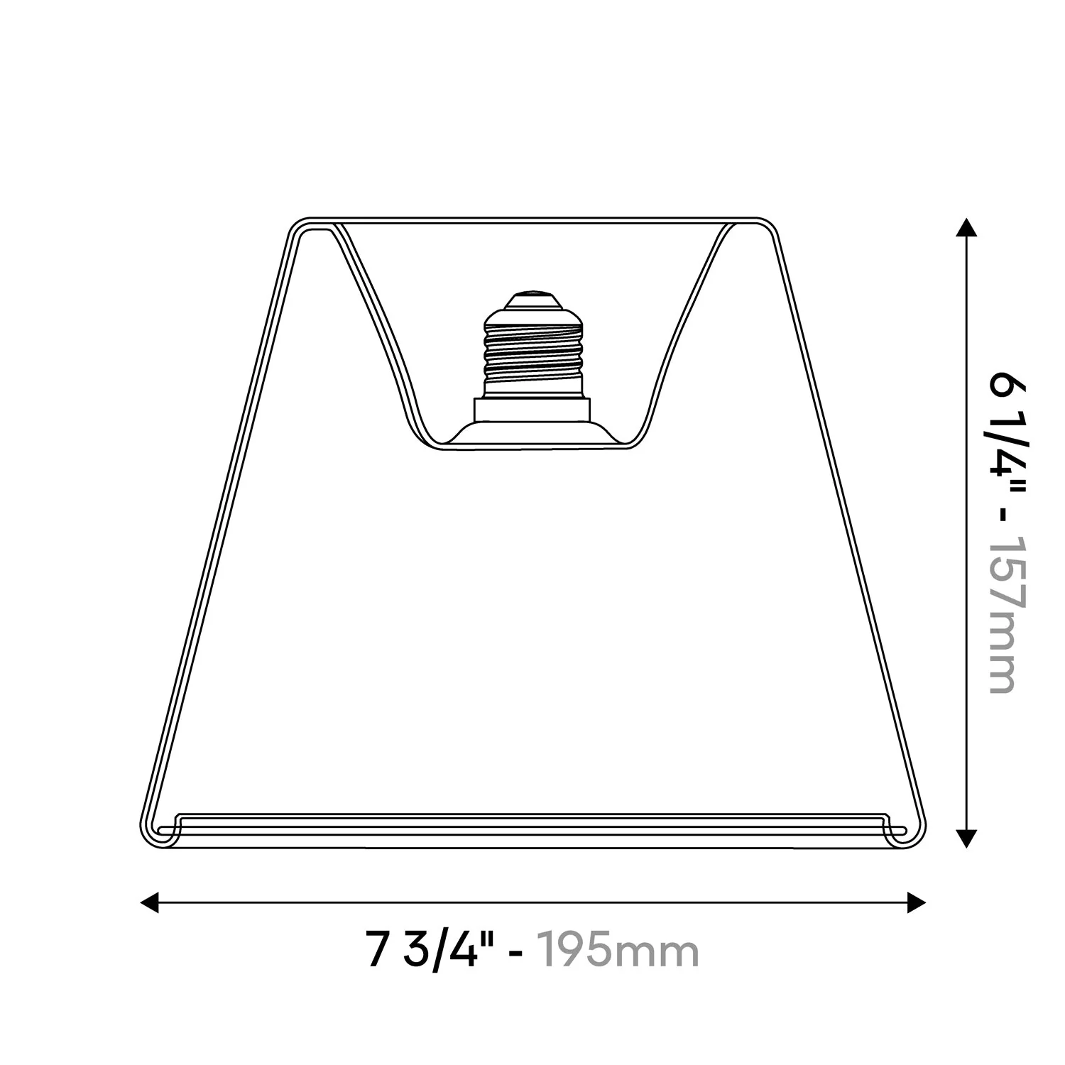 LED Clear Light Bulb Ghost Line CRI 90 Recessed Cone 5.5W 480Lm E26 120V 2200K Dimmable - G01 - Image 7