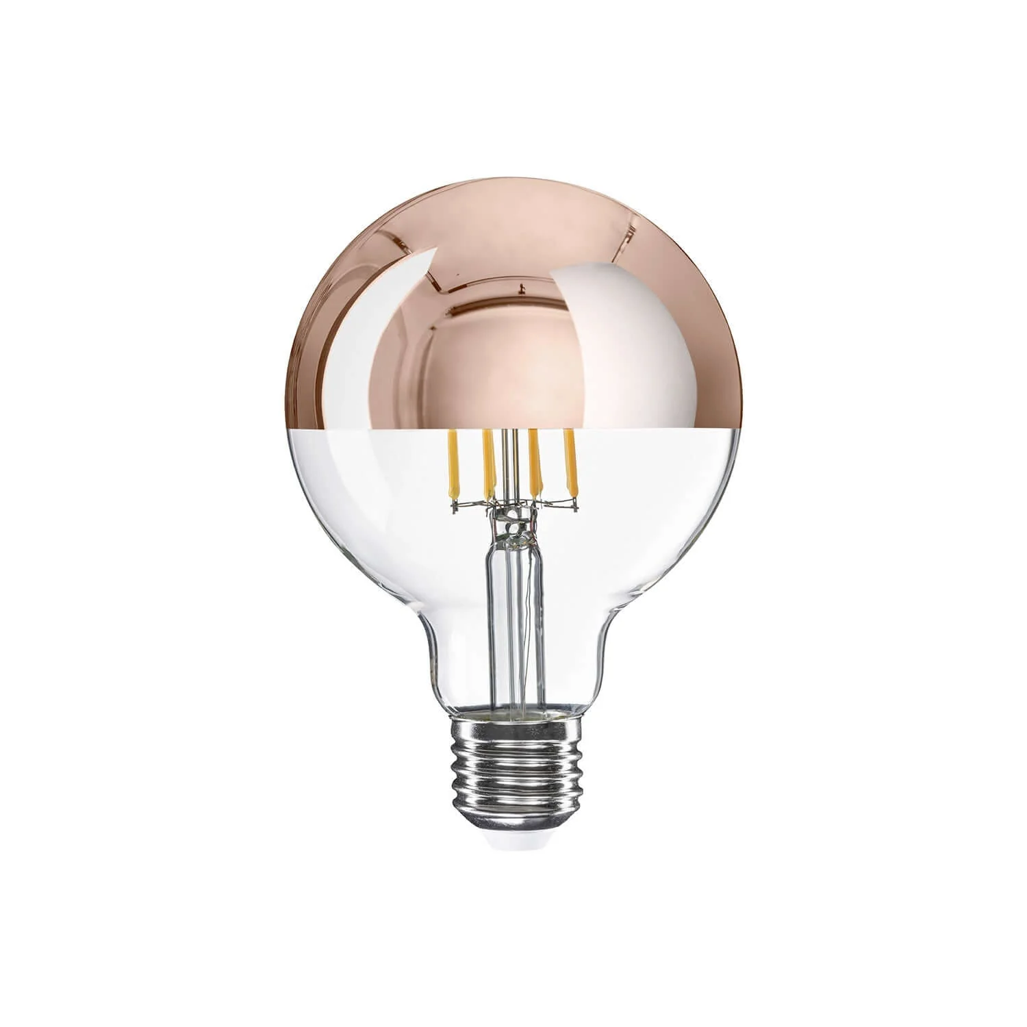LED Light bulb Half Sphere Copper Globo G95 7W 650Lm E27 2700K Dimmable – A24