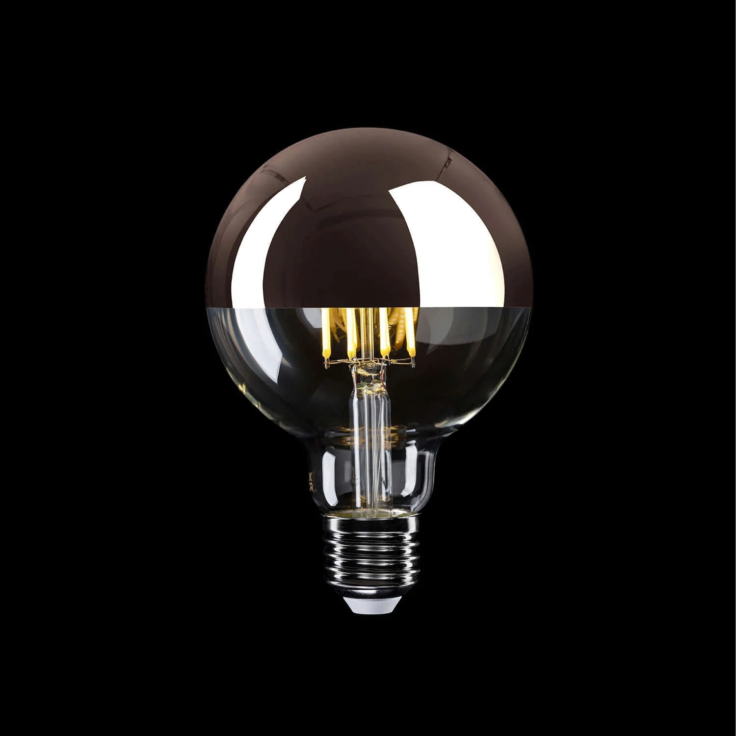 LED Light bulb Half Sphere Copper Globo G95 7W 650Lm E27 2700K Dimmable – A24 - Image 2