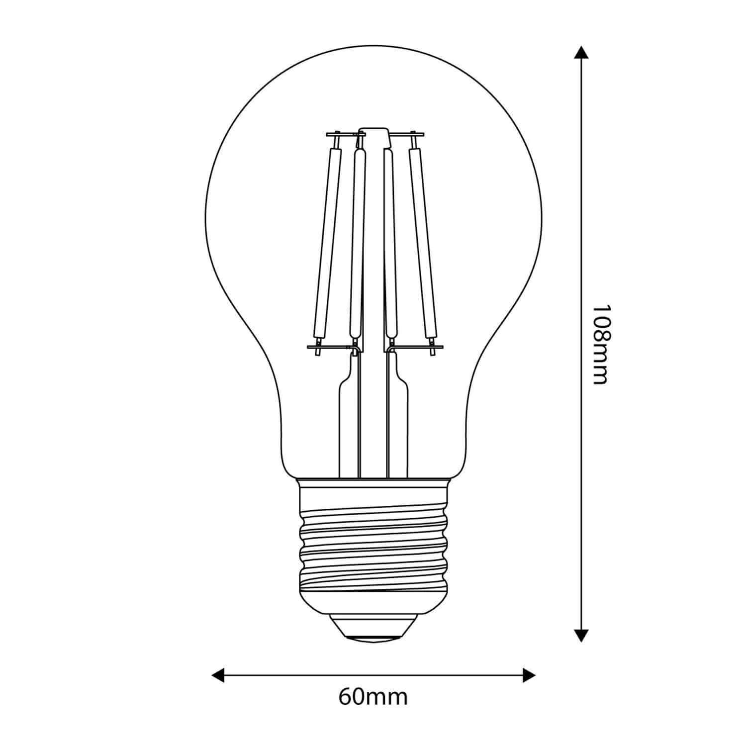 LED Light bulb Milky Drop A60 11W 1521Lm E27 2700K Dimmable - M09 - Image 3