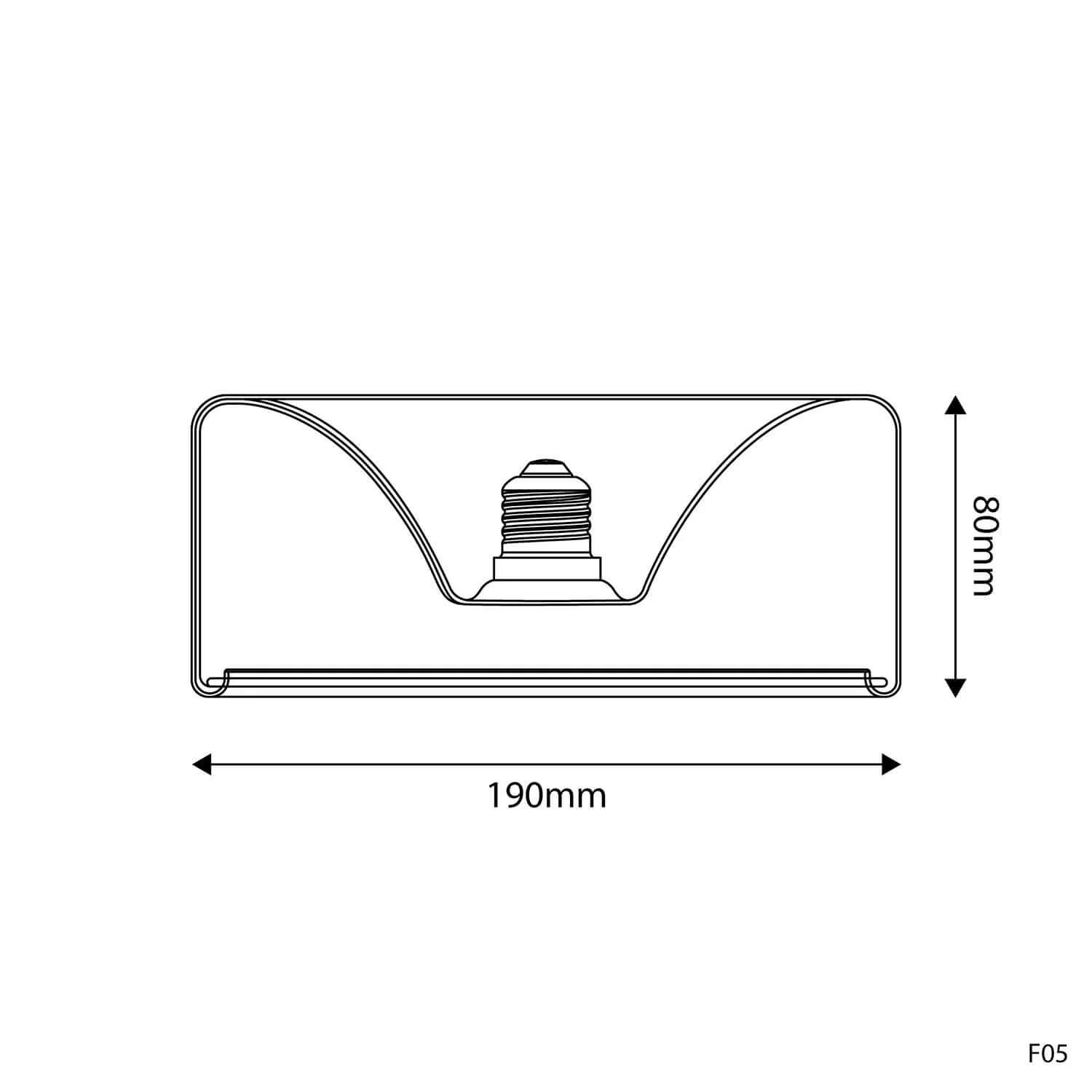 Light bulb LED Smoky Ghost Line Recessed Donut 195x83 6W 380Lm E27 1900K Dimmable - G12 - Image 5