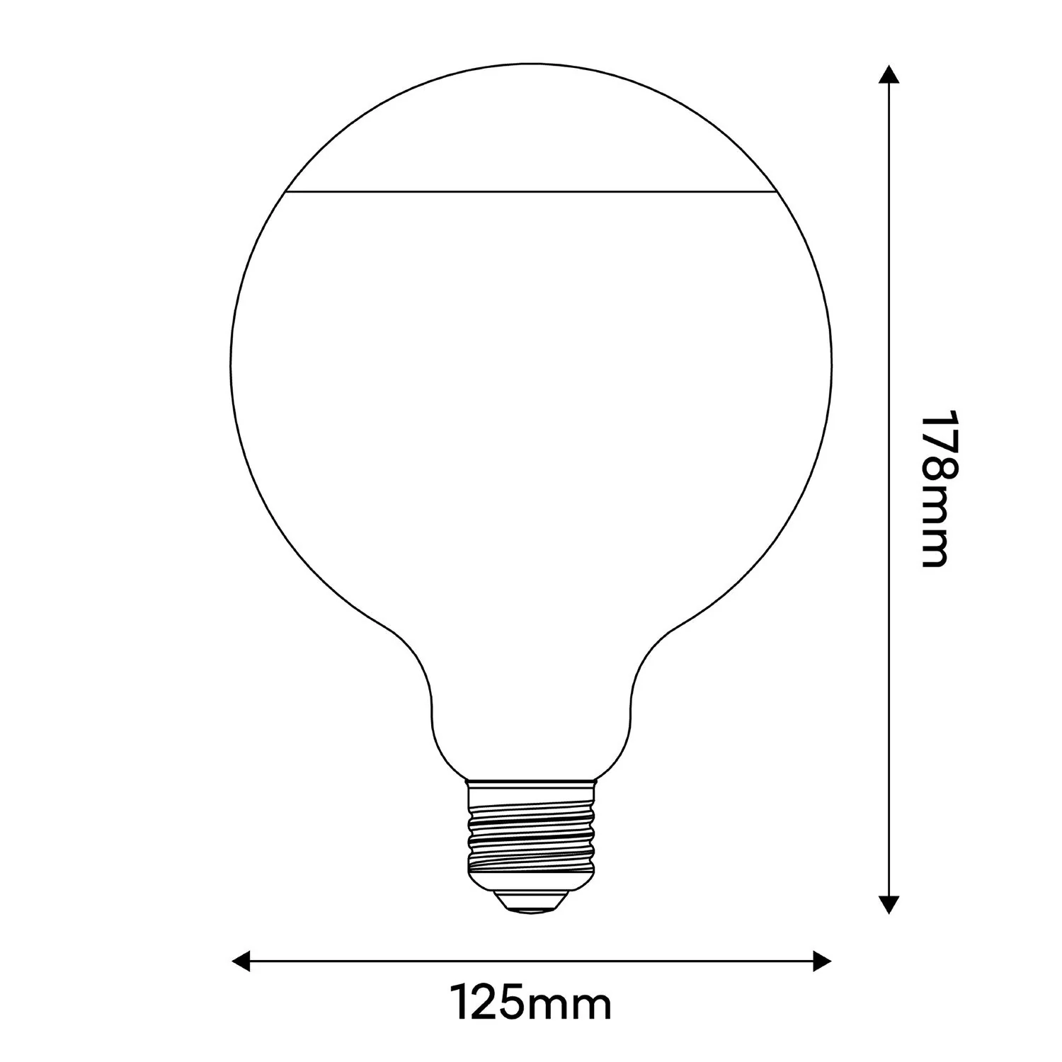 Light bulb LED Lucia G125 4.8W 806Lm E27 2700K Dimmable - Blue - Image 3