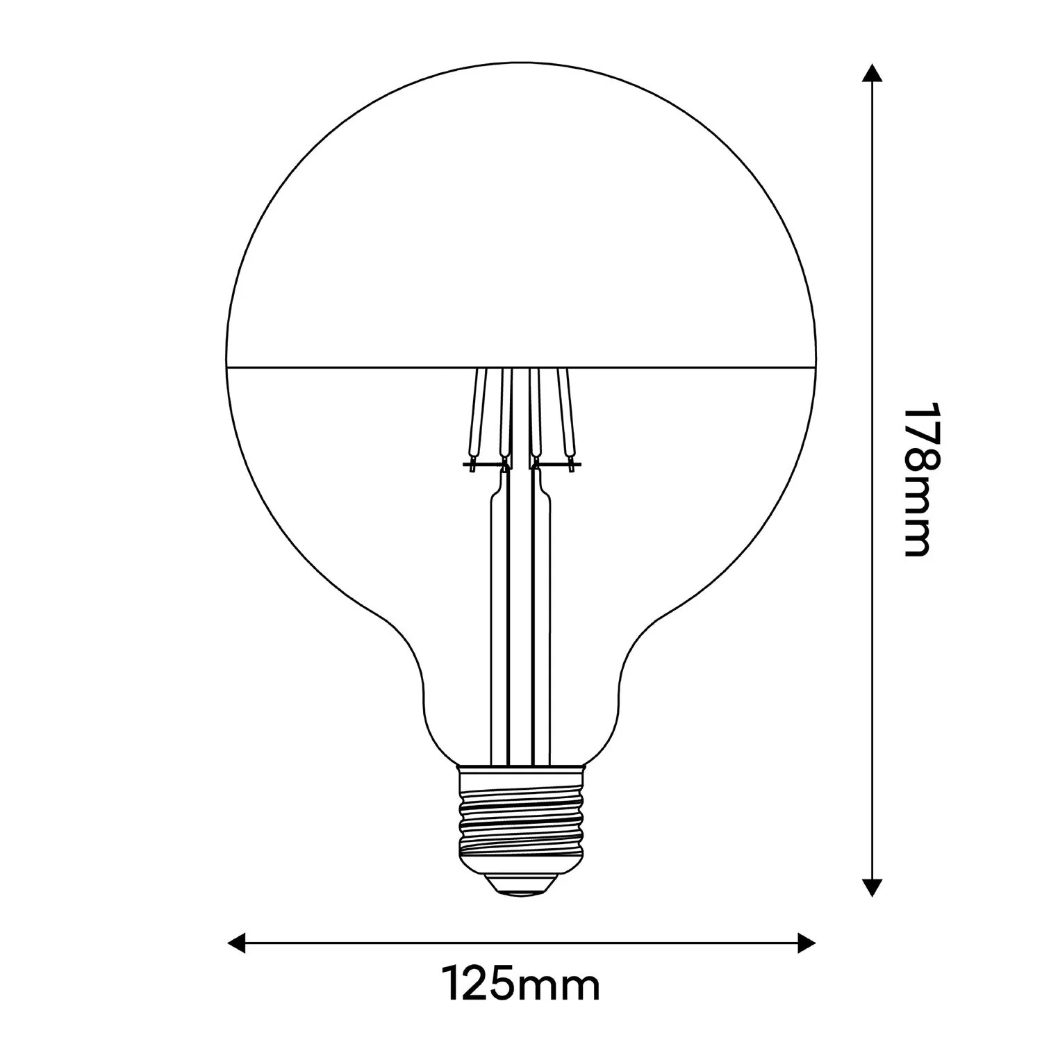 Maria LED light bulb G125 4.8W 806Lm E27 2700K Dimmable - Green - Image 5