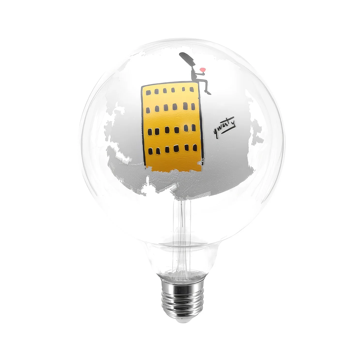 Light bulb LED Tattoo Grattacielo G125 4.5W 470Lm E27 2700K Dimmable