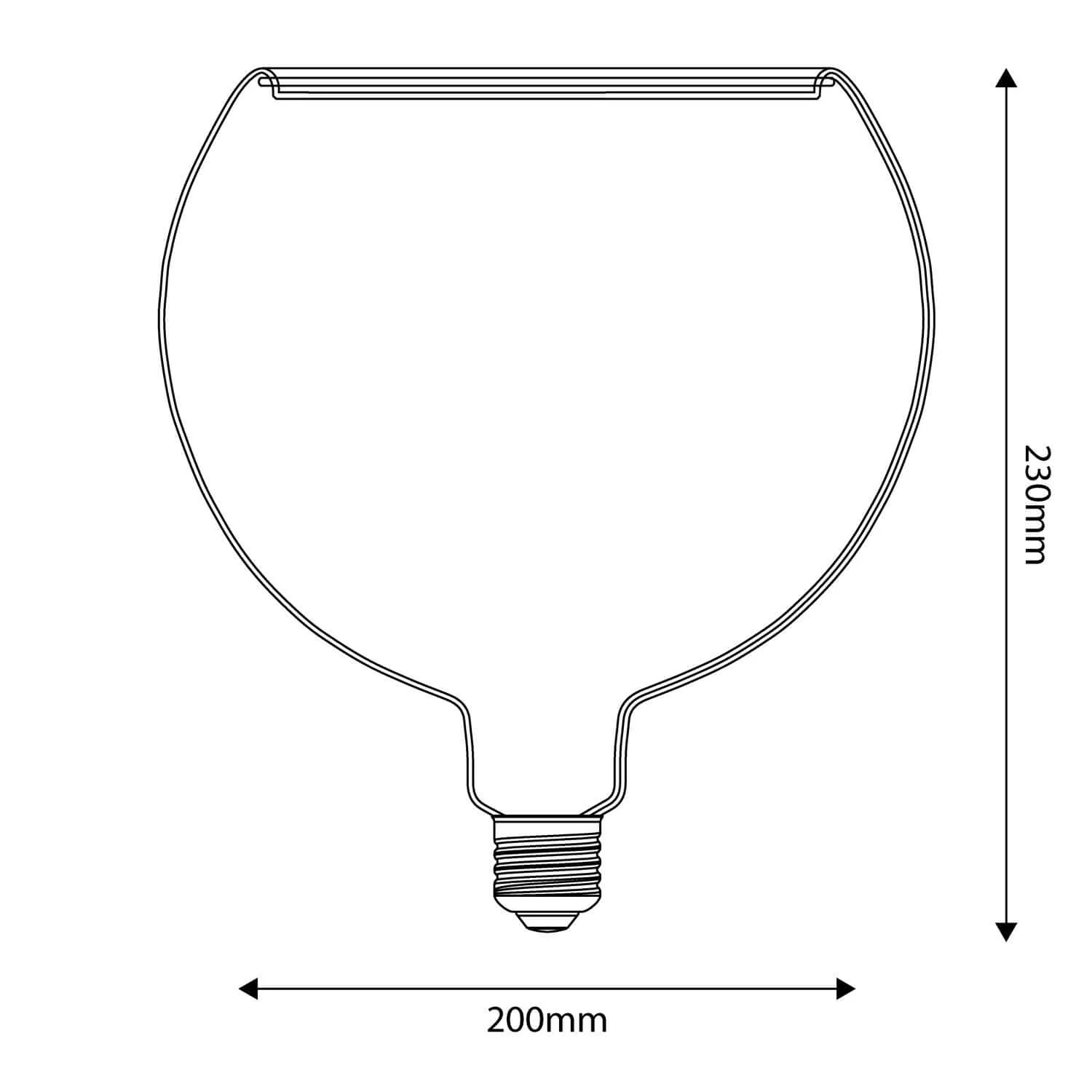 LED Light bulb Transparent Ghost Line CRI 90 G200 5W 350Lm E27 2200K Dimmable - G06 - Image 4