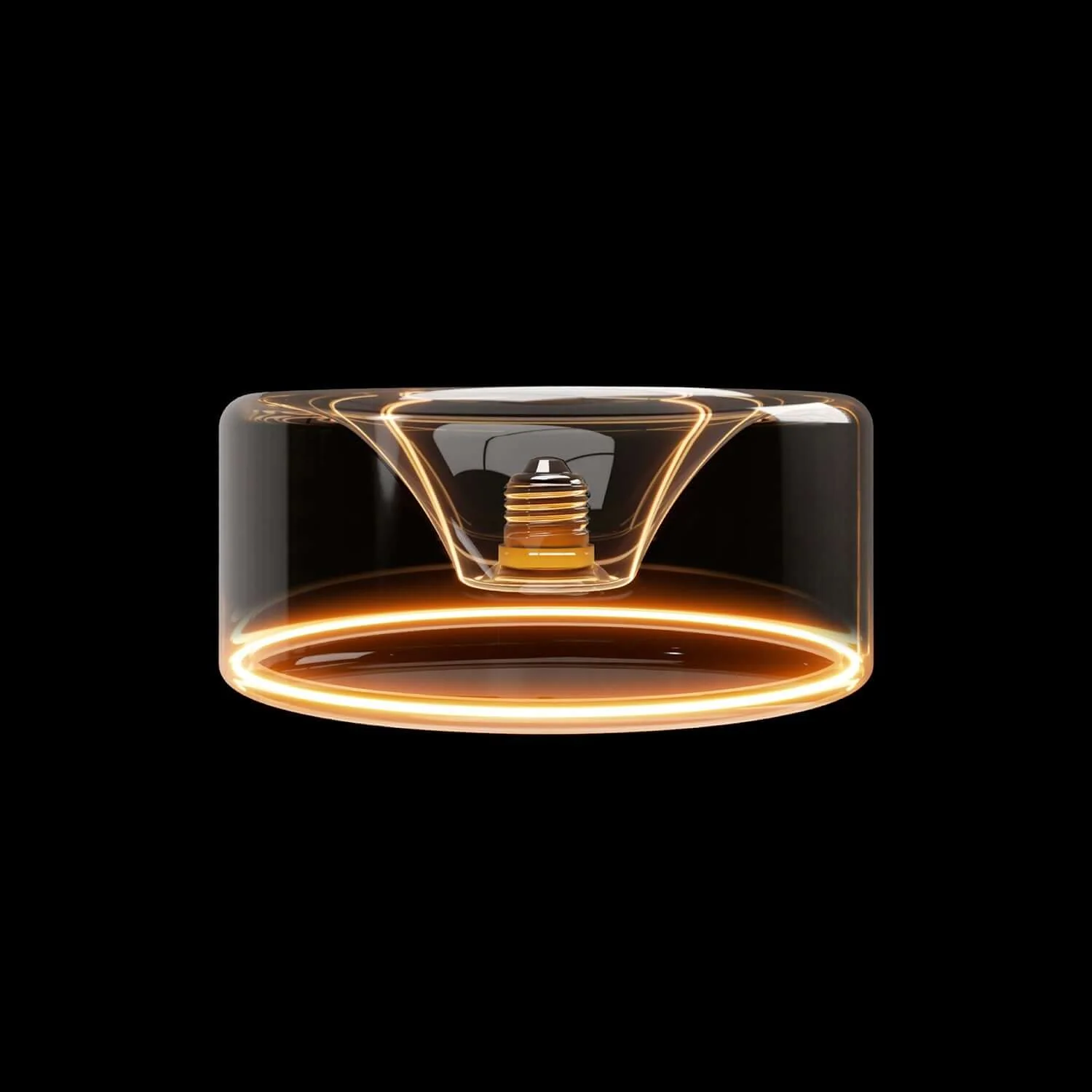 Ghost Line Recessed Donut Transparent LED Light bulb 195x83 6W 500Lm E27 2200K Dimmable - G02 - Image 2
