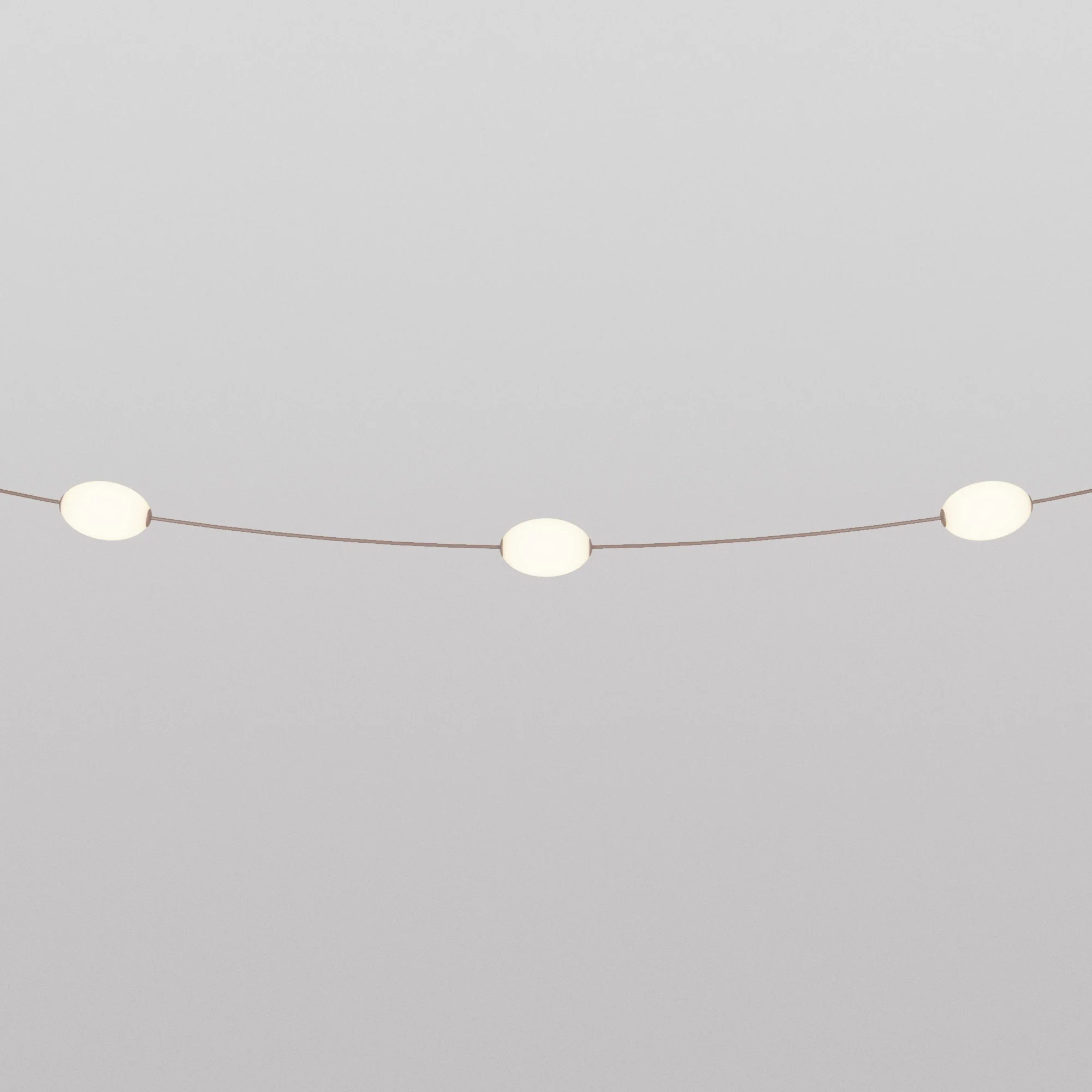 Outdoor string lights with 3 light points IP67 Desert Brown - Marina3