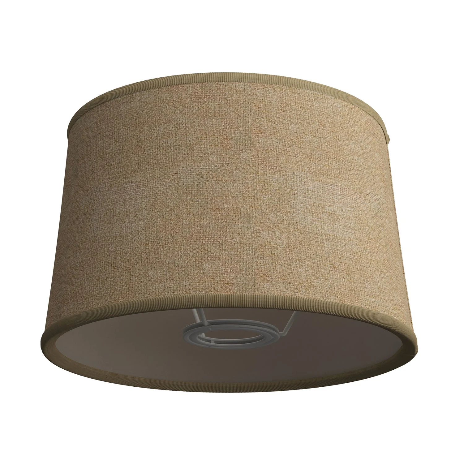 MAG-Y floor lamp with round metal base, Athena lampshade and UK plug - Satin bronze - Image 4