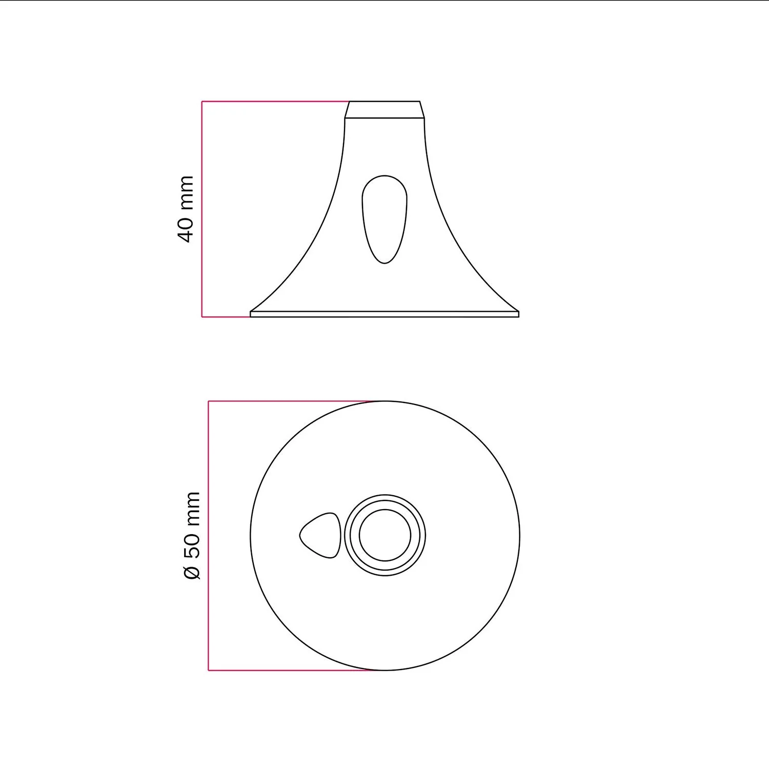 MAG-Y, magnetic support kit for lamp - Satin copper - Image 8