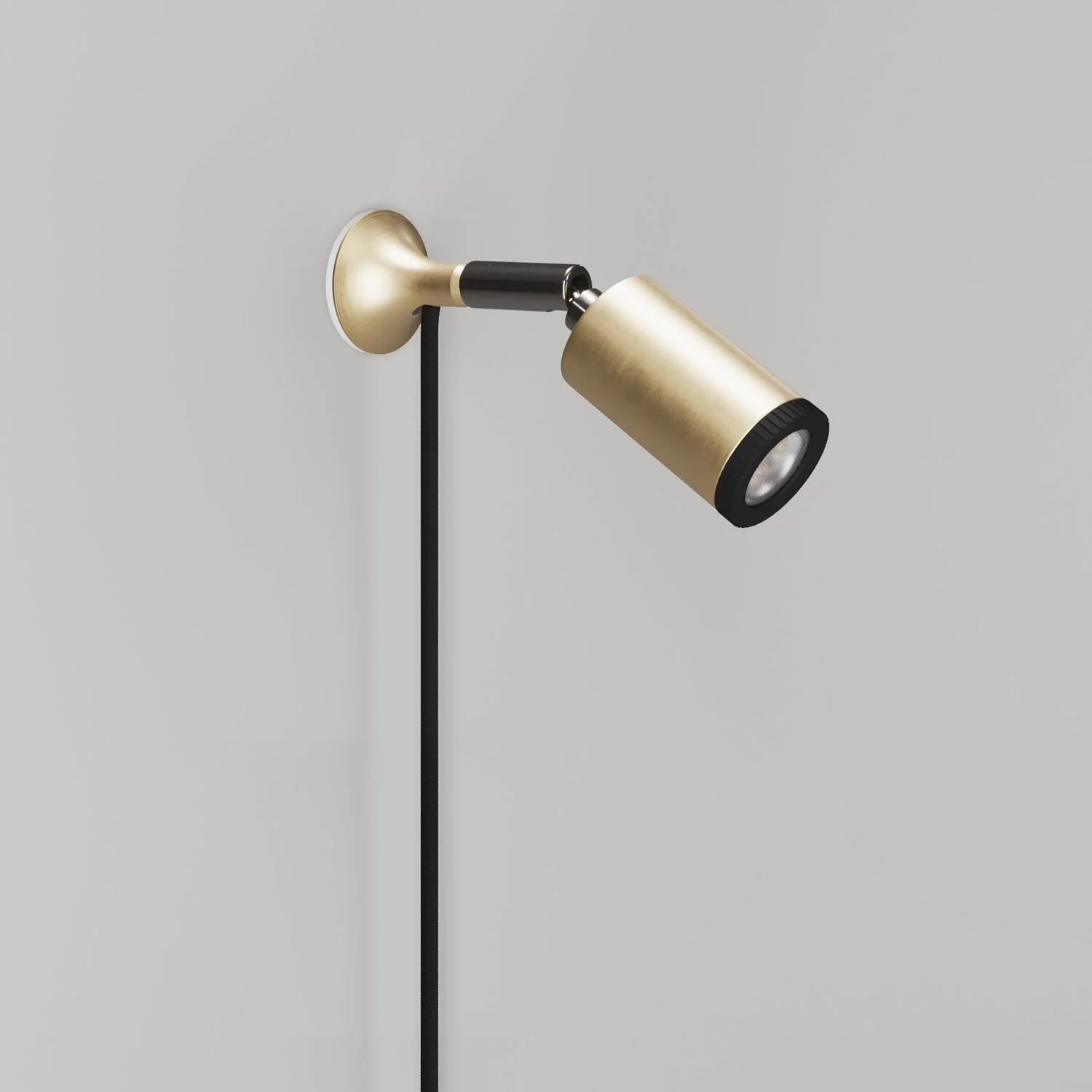 MAG-Y metal wall light with swivel joint and spotlight - Brushed bronze - Image 4