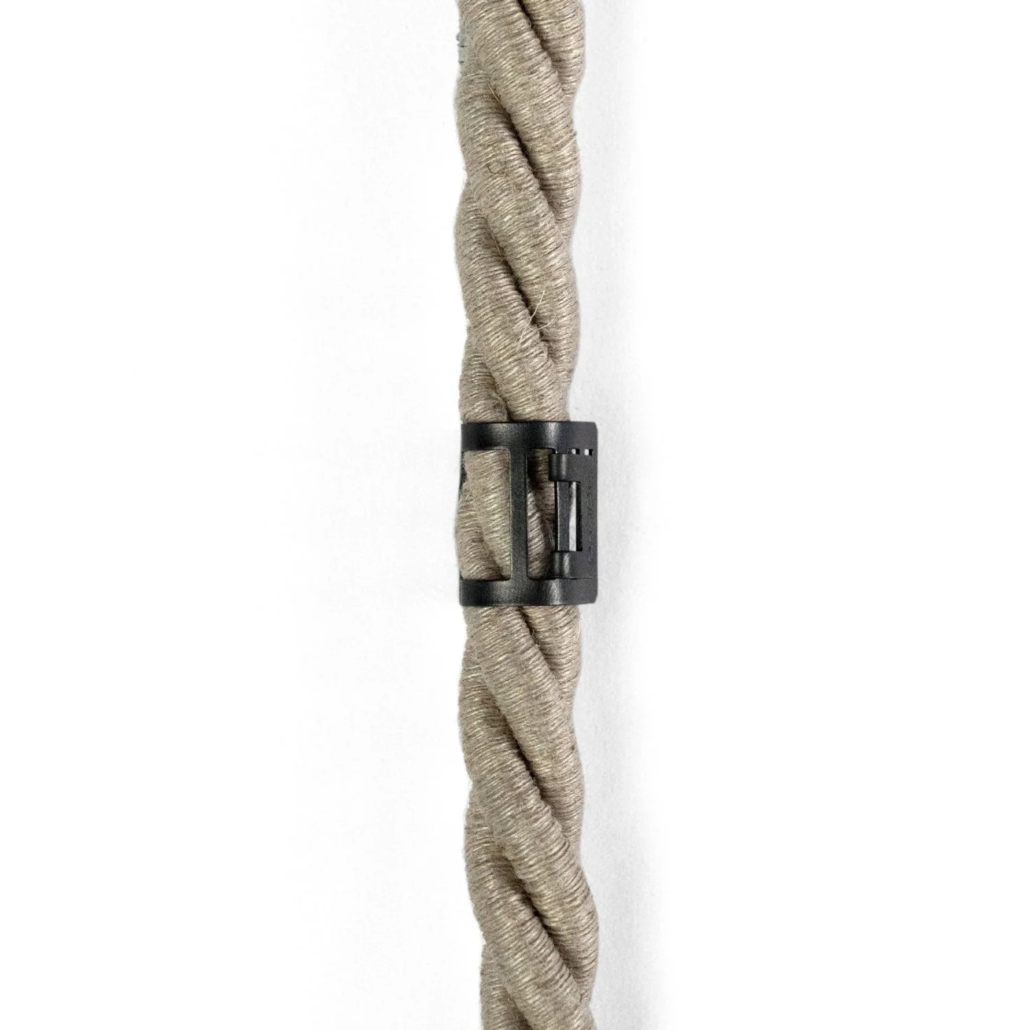 Metal cable clip for 16 mm diameter cord - Black - Image 2