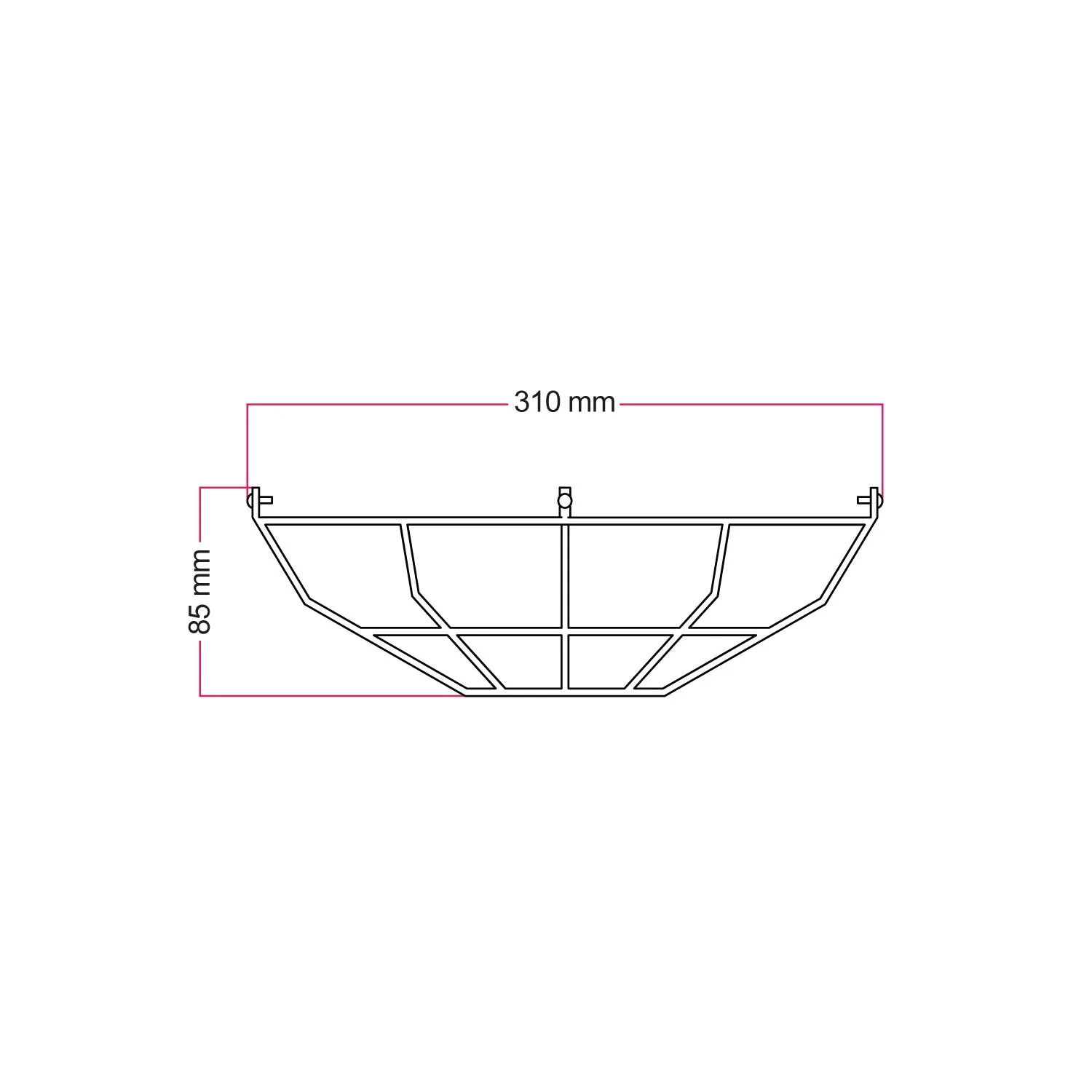 Metal cage for Bistrot lampshade - Black - Image 4