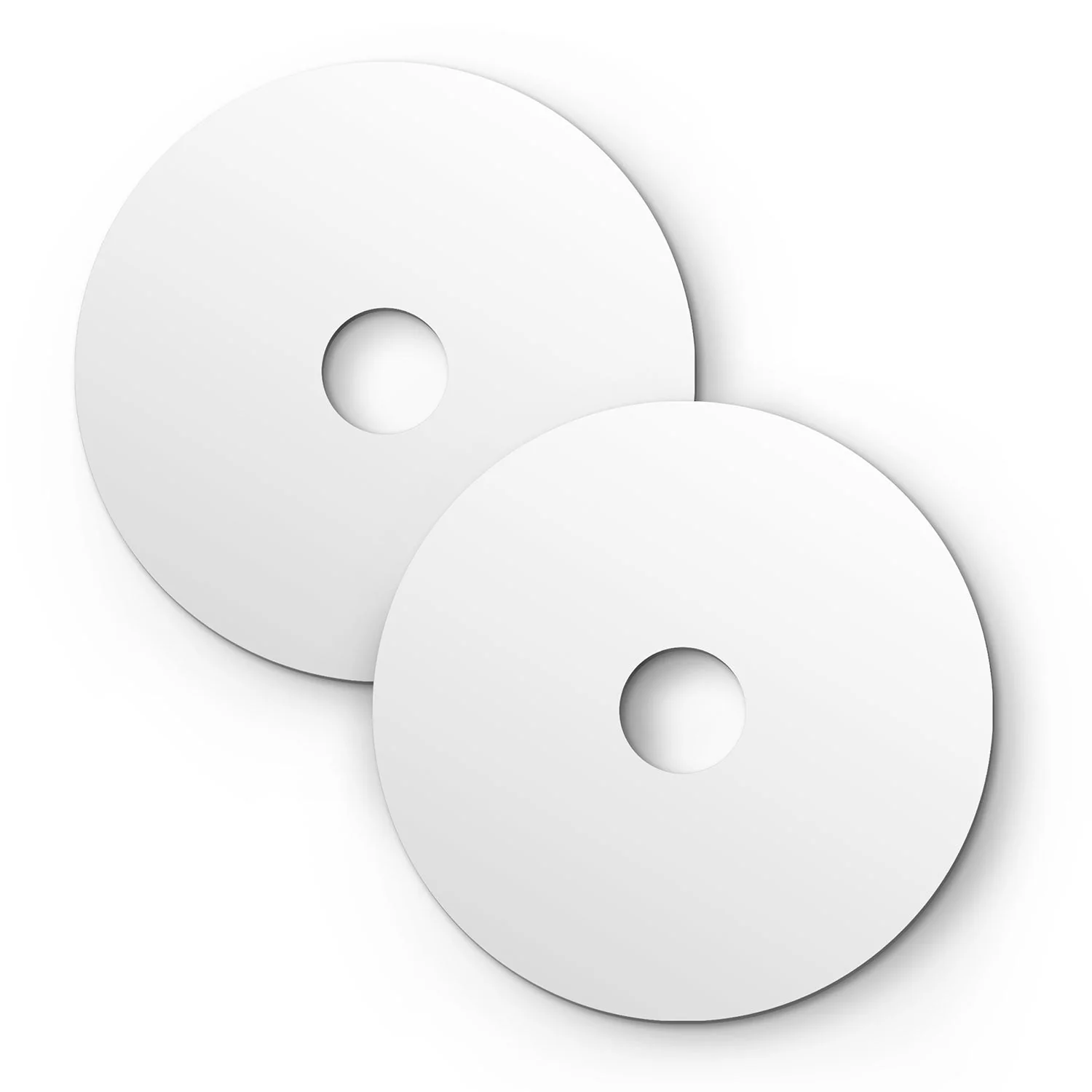 Mini Ellepì 'Solid Color' White Plate for Lamps, 24 cm Diameter - Made in Italy