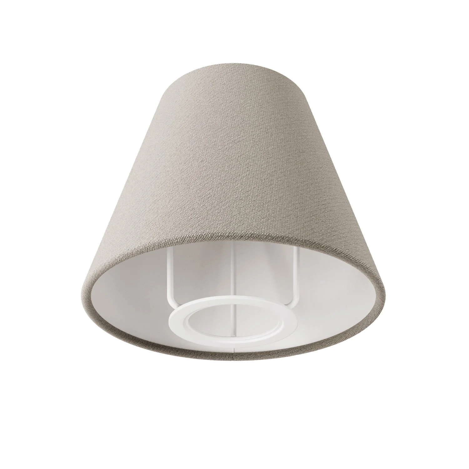 Mini Impero lampshade with E27 fitting for table lamp or wall light - Grey fabric