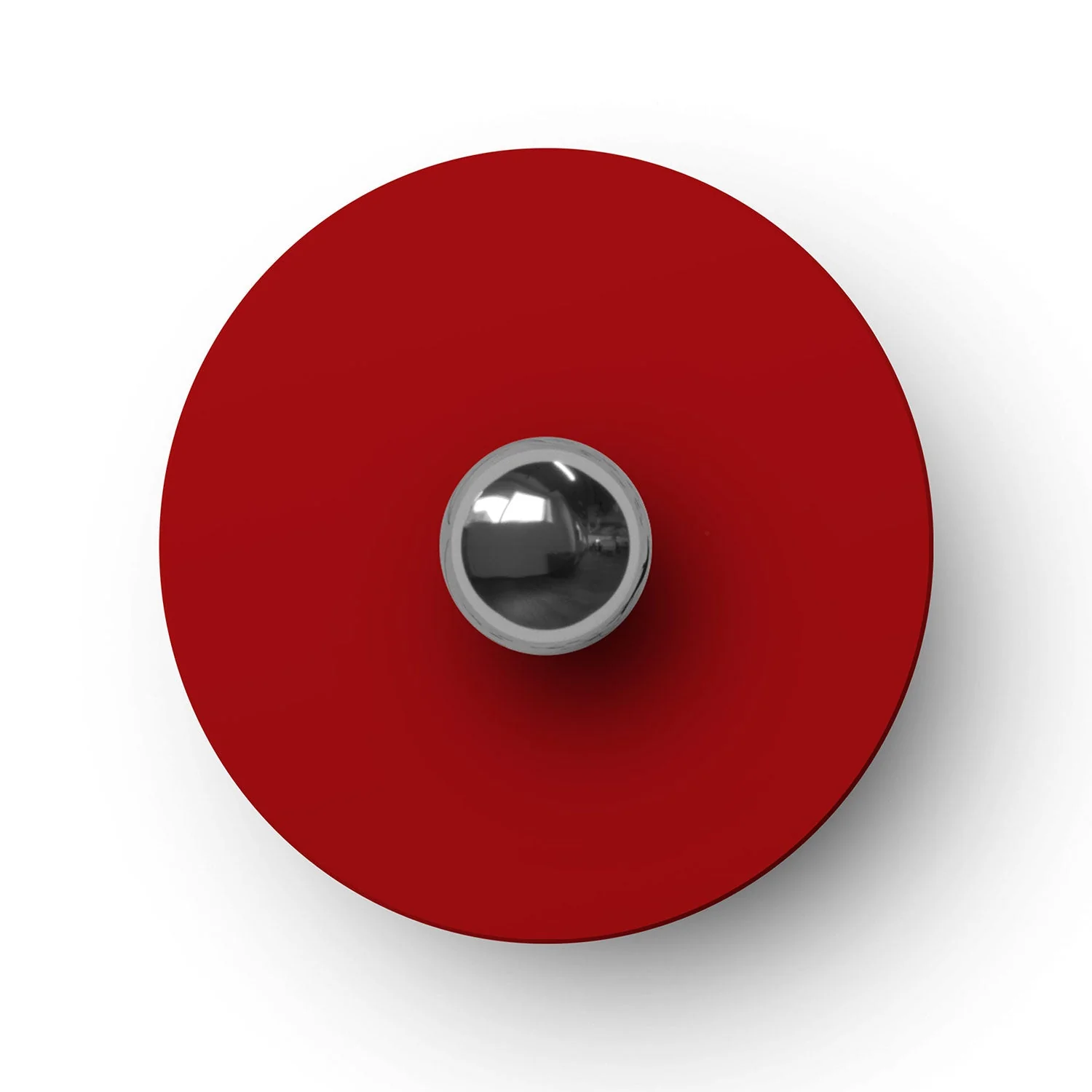 Mini Ellepì 'Solid Color' plate Red for lamps, 24 cm diameter - Made in Italy - Image 3