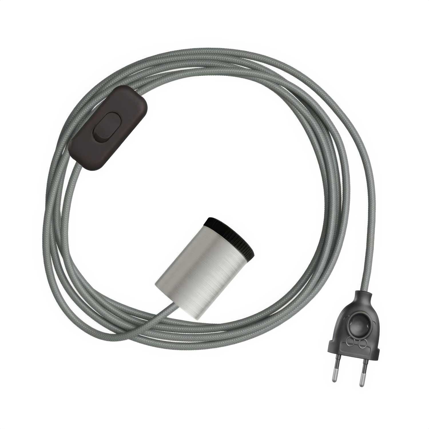 Mini Spotlight GU1d0 lamp with SnakeBis wiring - Satin Titanium