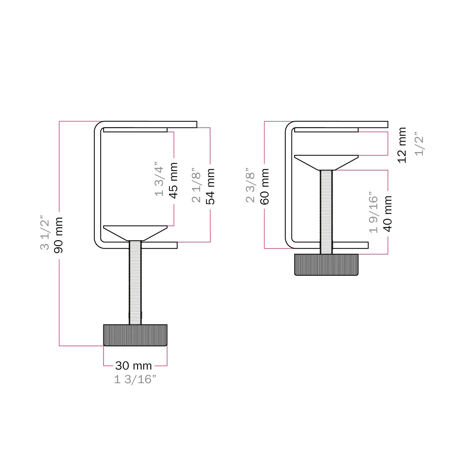 MAG-Y table clamp - Matt white - Image 8