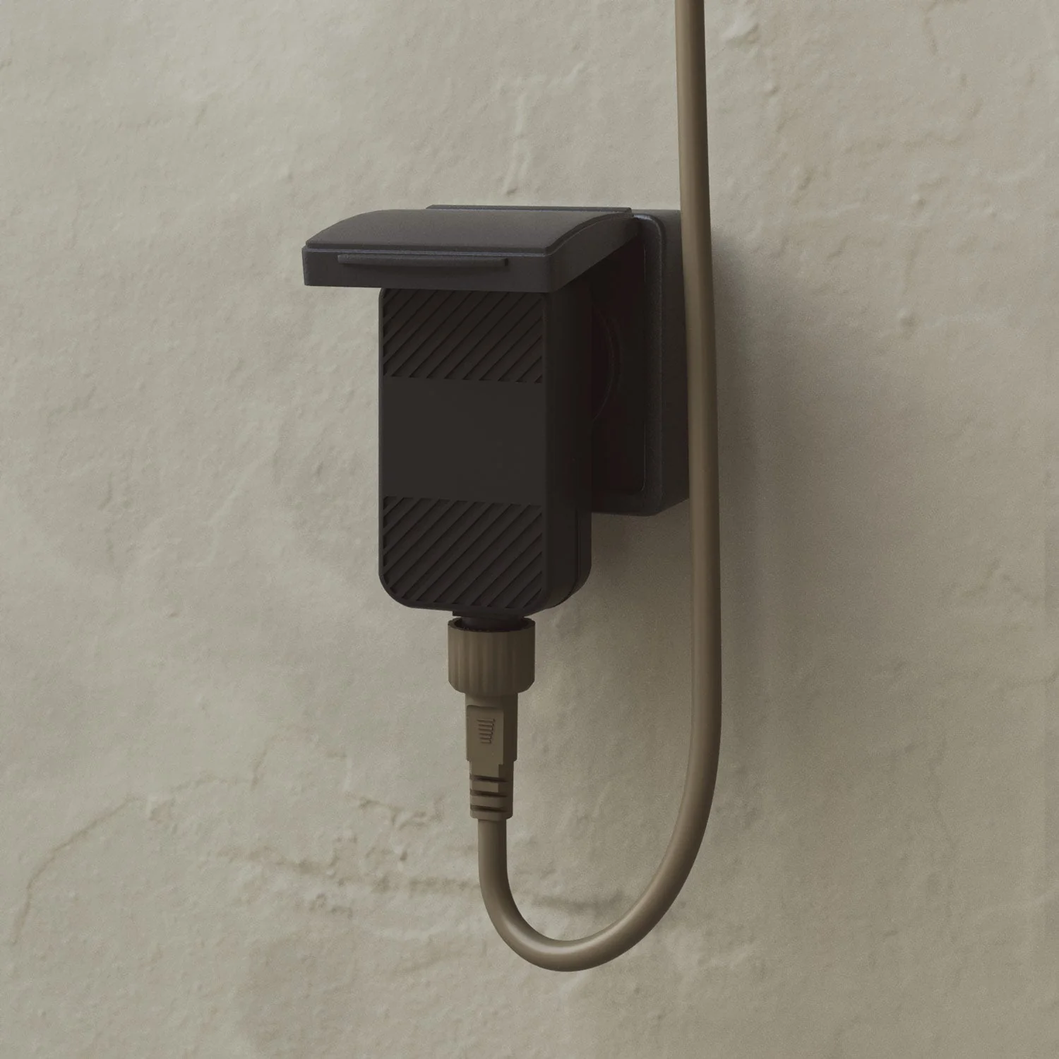 Outdoor Net String Light 7-Light for wet locations Olive Green, power supply with US plug - Marina GRID - Image 9