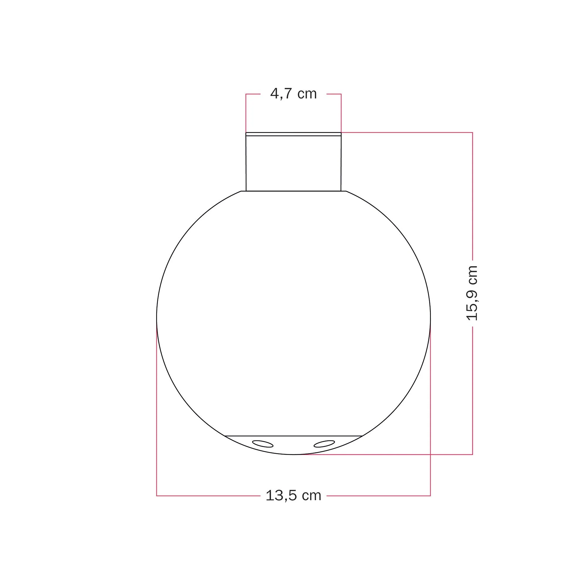 Outdoor IP44 White wall light with Unbreak-a-Ball unbreakable globe Lampshade - IO - Image 9