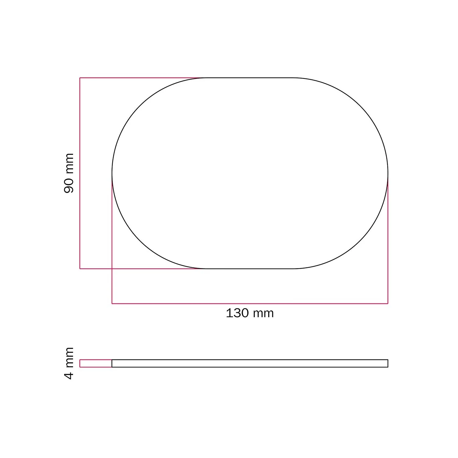 Oval metal base for MAG-Y table lamp - Matt white - Image 3
