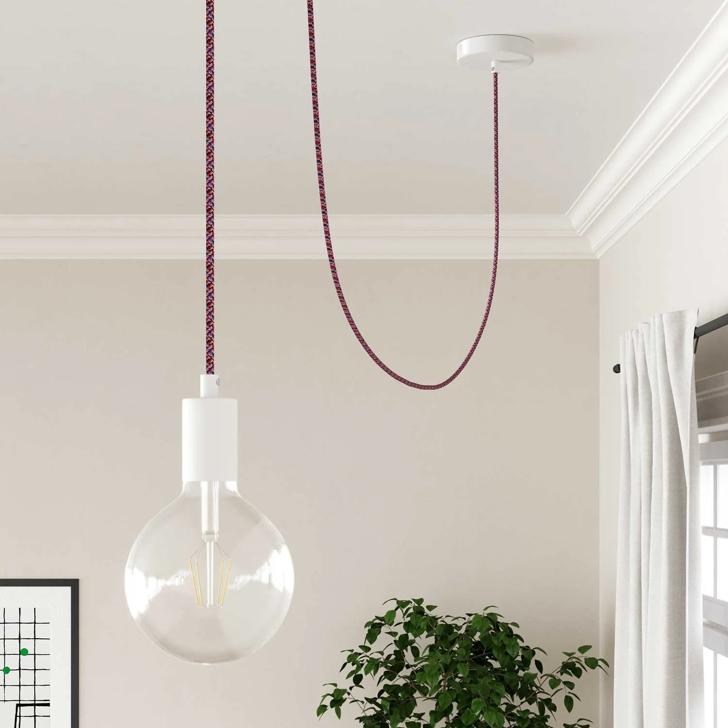 Pixel Pink covered round electric cable - RX00 - Image 3