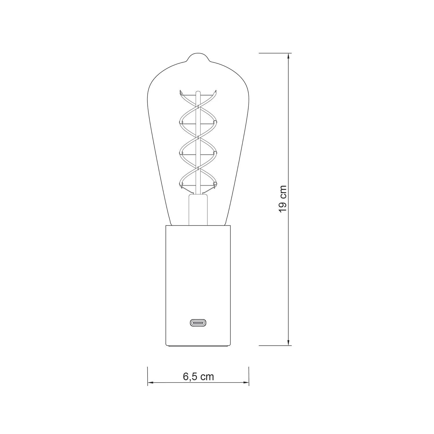 Portable lamp in SI! gift box at 5 volts - Matt white - Image 7