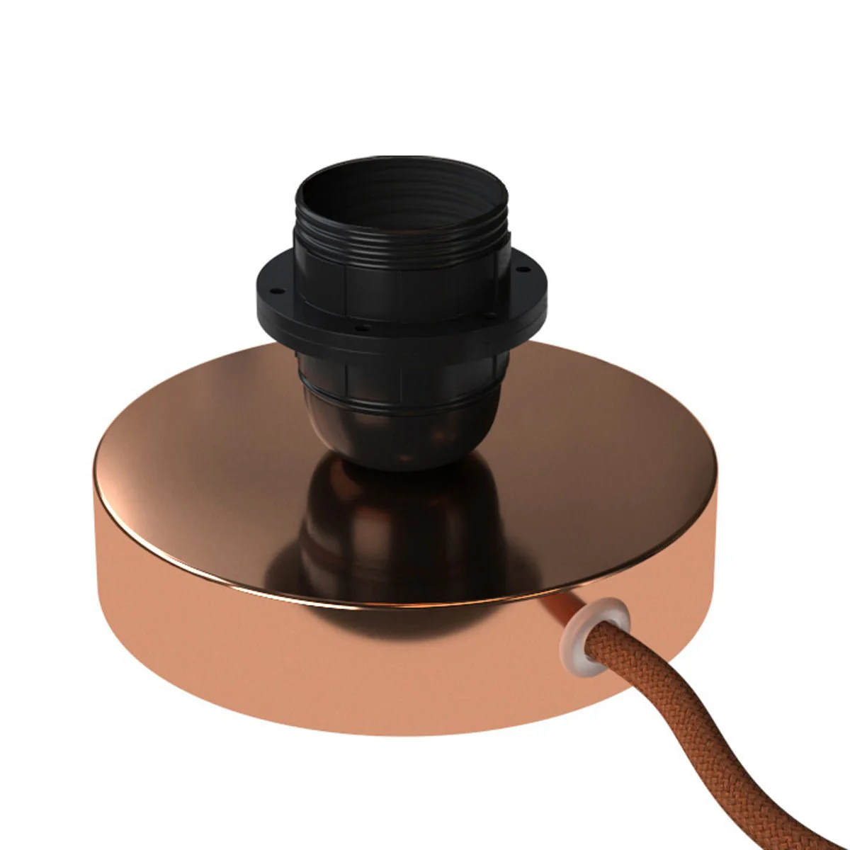 Posaluce for lampshade - Table lamp in metal - Copper