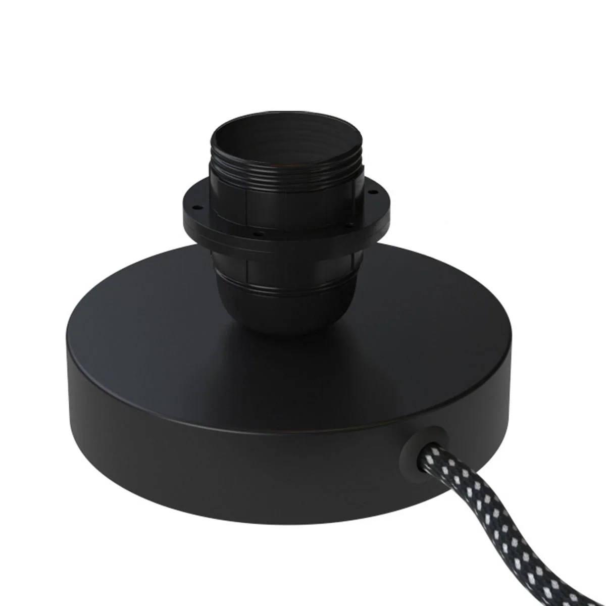 Posaluce for lampshade - Metal table lamp - Black