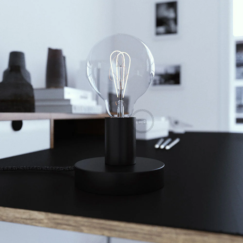 Posaluce – Metal table lamp – Matt black - Image 2