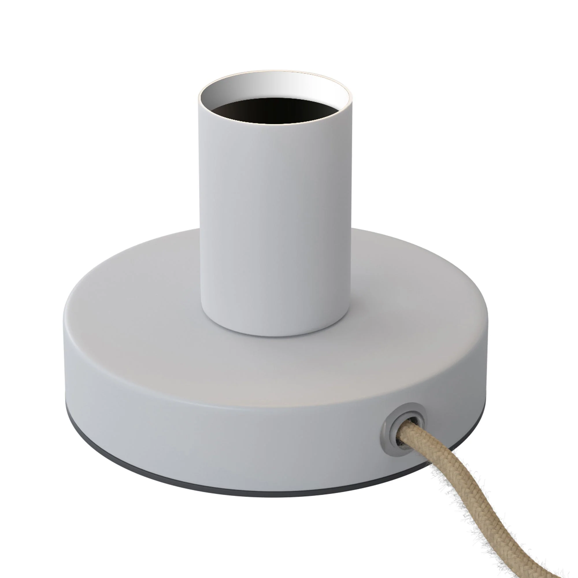 Posaluce - Metal table lamp with UK plug - Matt white