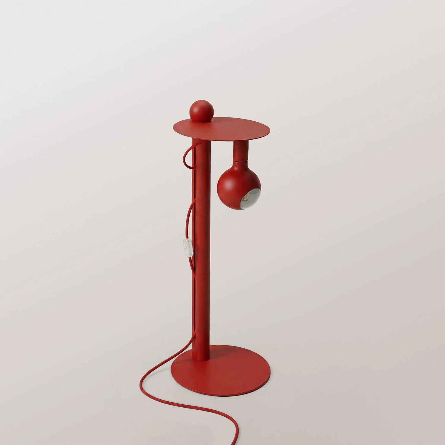 Rocco - Floor lamp with Camo Light bulb - Red - Image 6